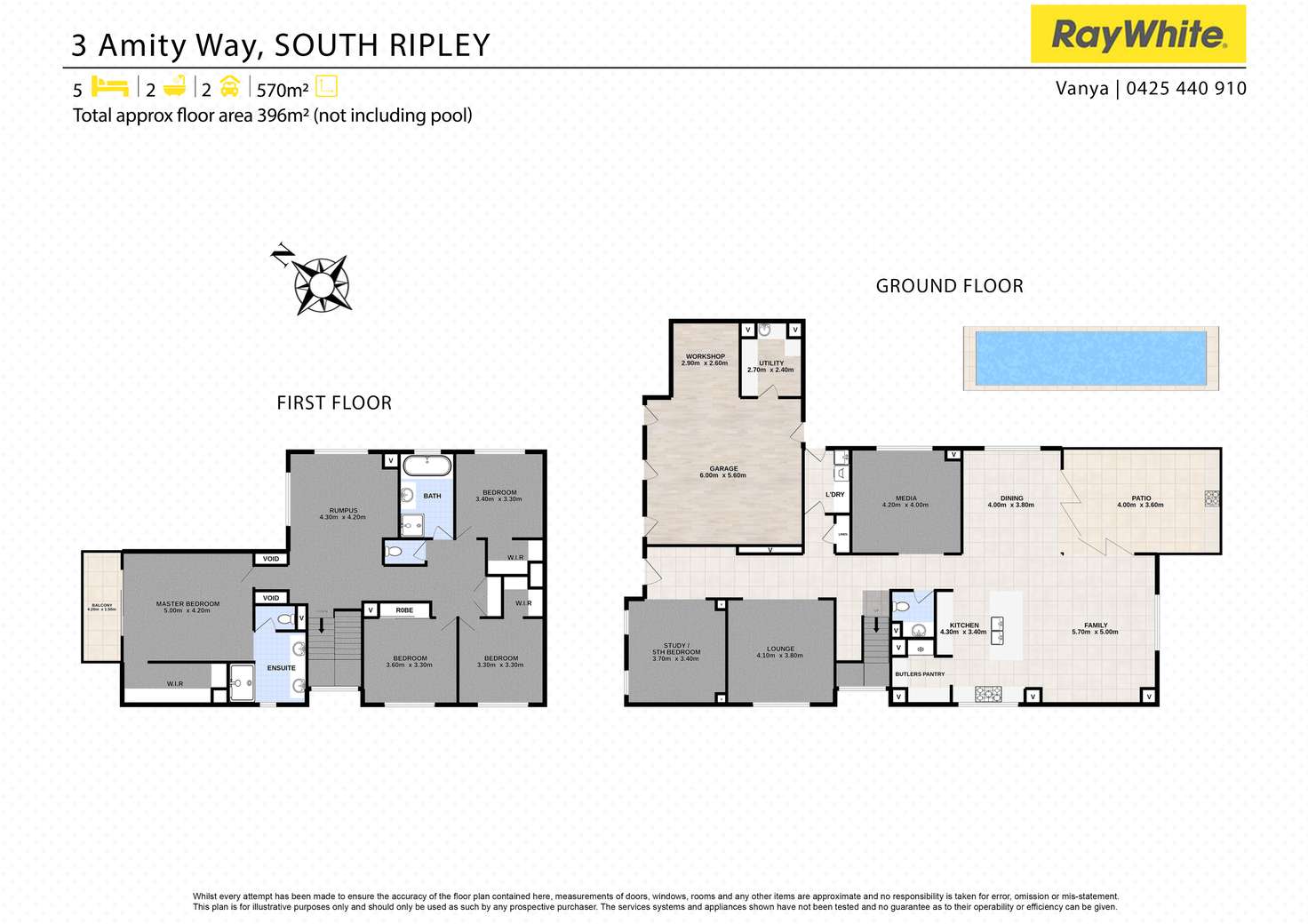 Floorplan of Homely house listing, 3 Amity Way, South Ripley QLD 4306