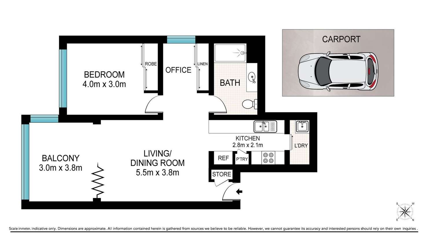 Floorplan of Homely apartment listing, 2709/128 Charlotte Street, Brisbane City QLD 4000