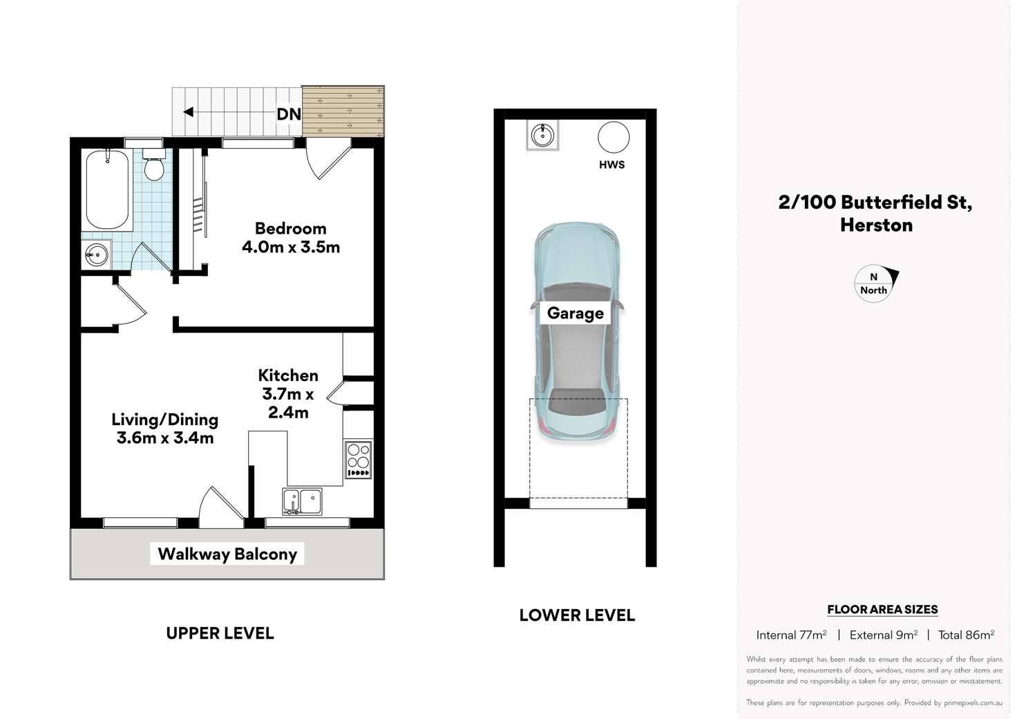 Floorplan of Homely unit listing, 2/100 Butterfield Street, Herston QLD 4006