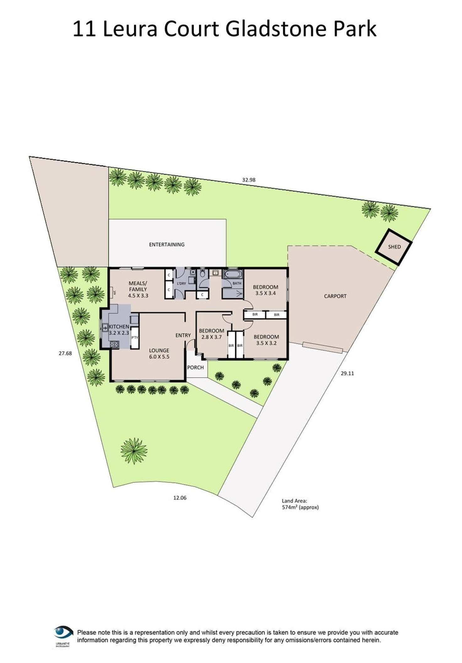Floorplan of Homely house listing, 11 Leura Court, Gladstone Park VIC 3043