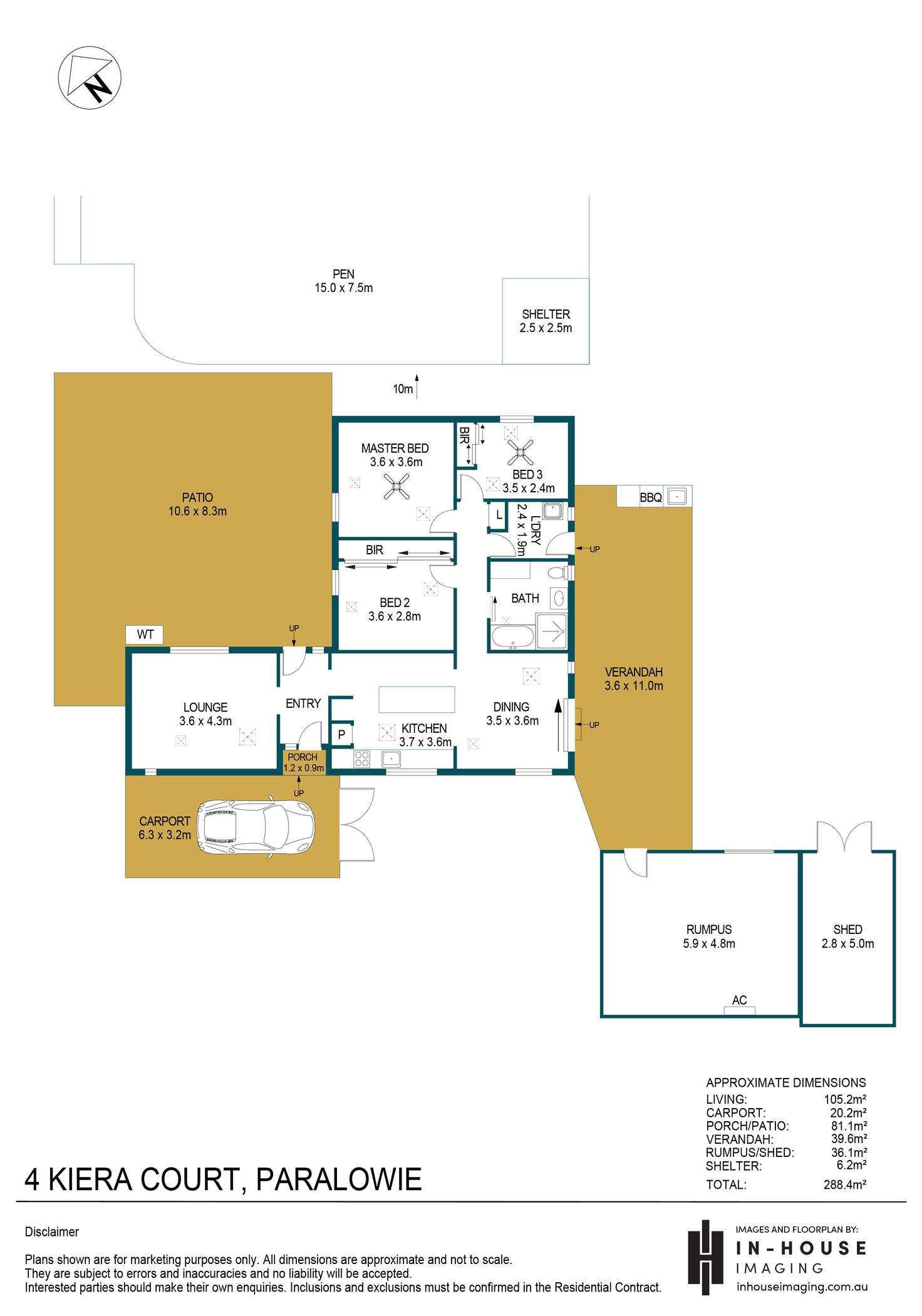 Floorplan of Homely house listing, 4 Kiera Court, Paralowie SA 5108