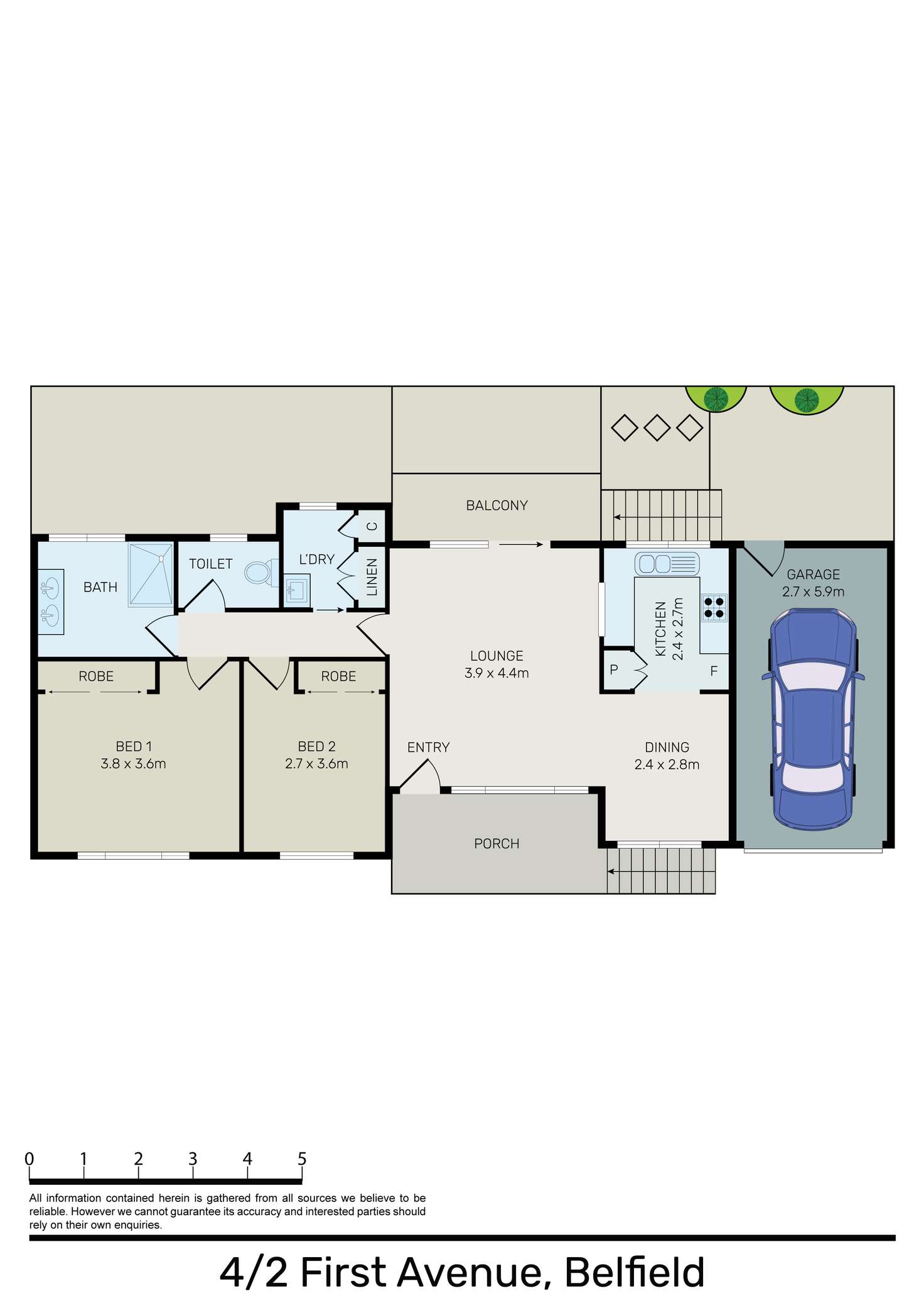 Floorplan of Homely villa listing, 4/2 First Avenue, Belfield NSW 2191