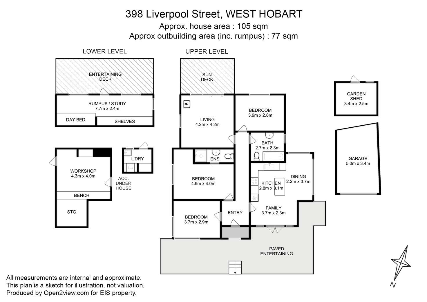 Floorplan of Homely house listing, 398 Liverpool Street, West Hobart TAS 7000