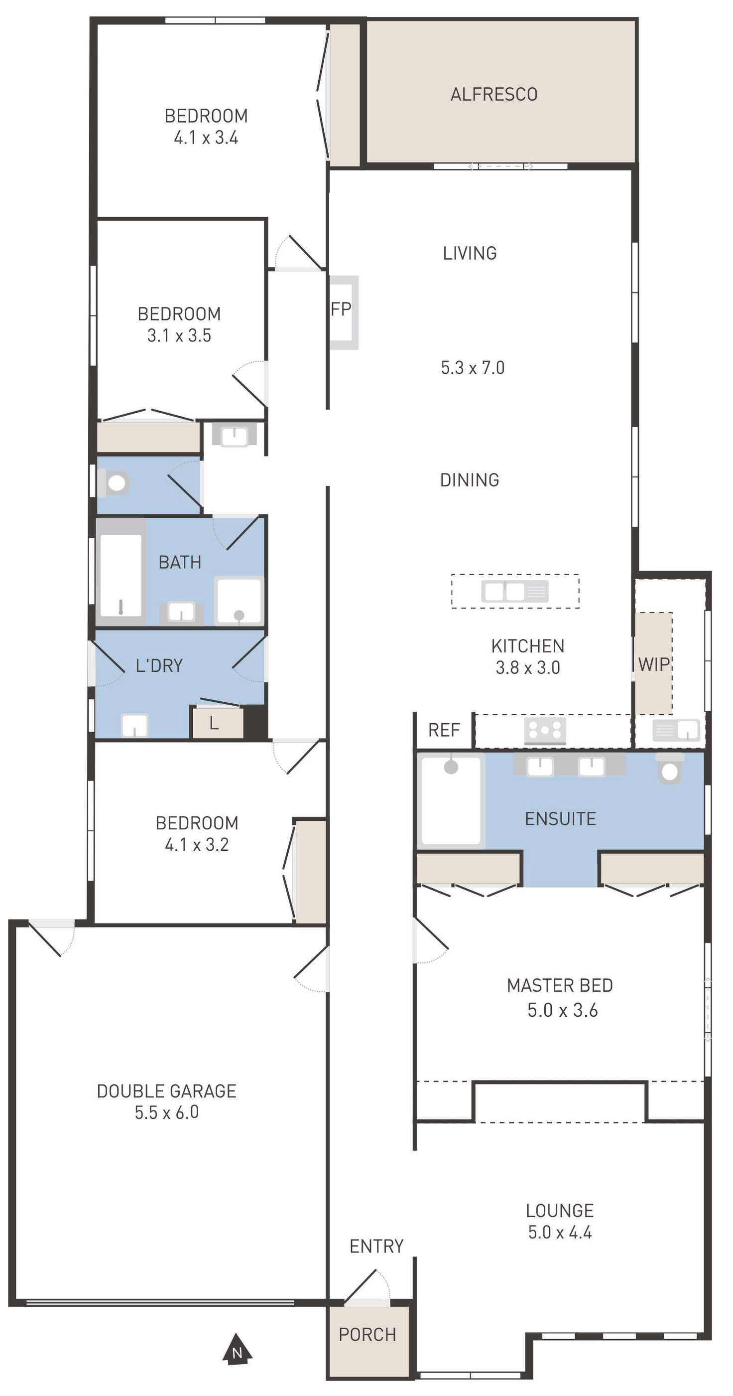 Floorplan of Homely house listing, 10 Peppermint Grove, Taylors Hill VIC 3037