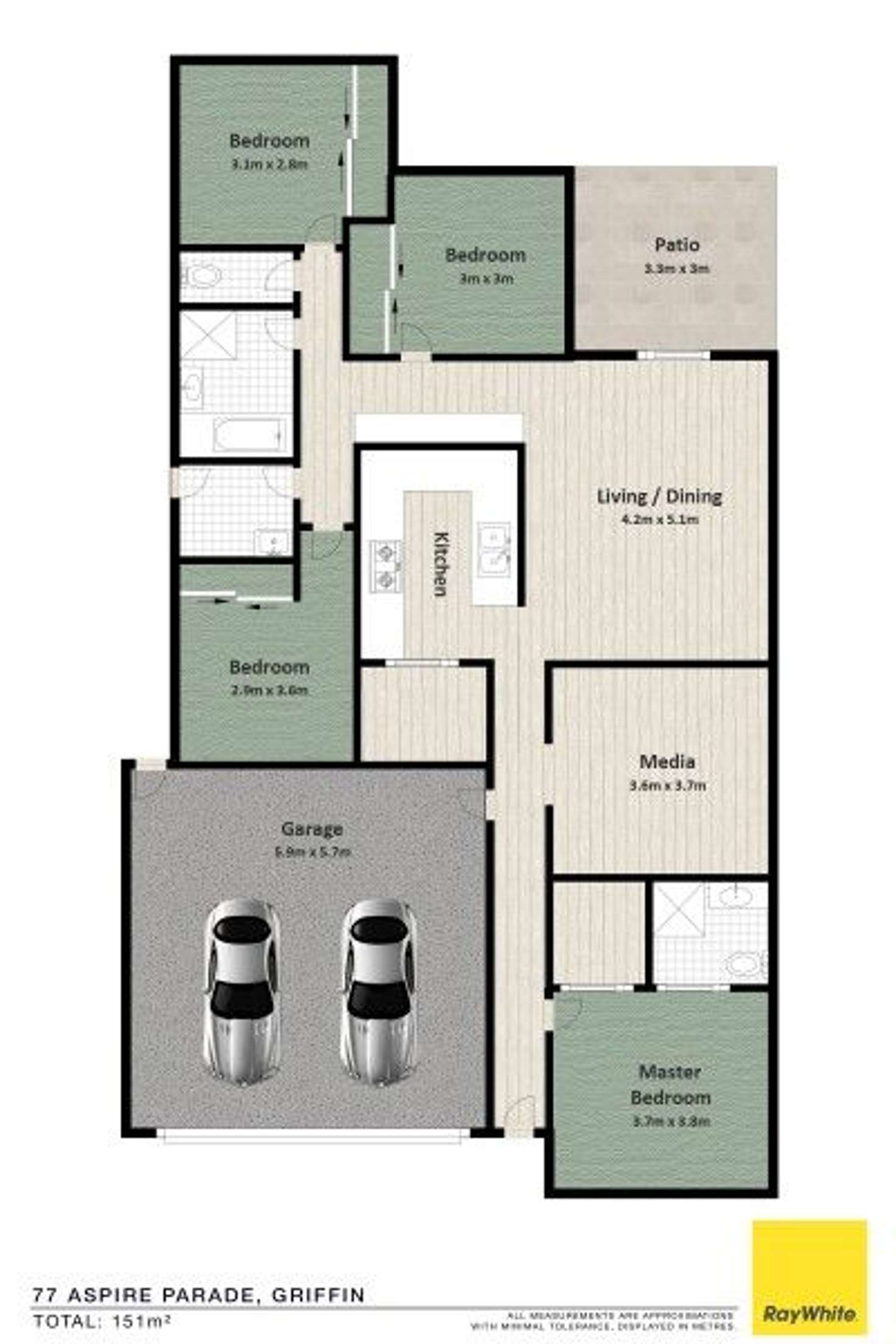 Floorplan of Homely house listing, 77 Aspire Parade, Griffin QLD 4503