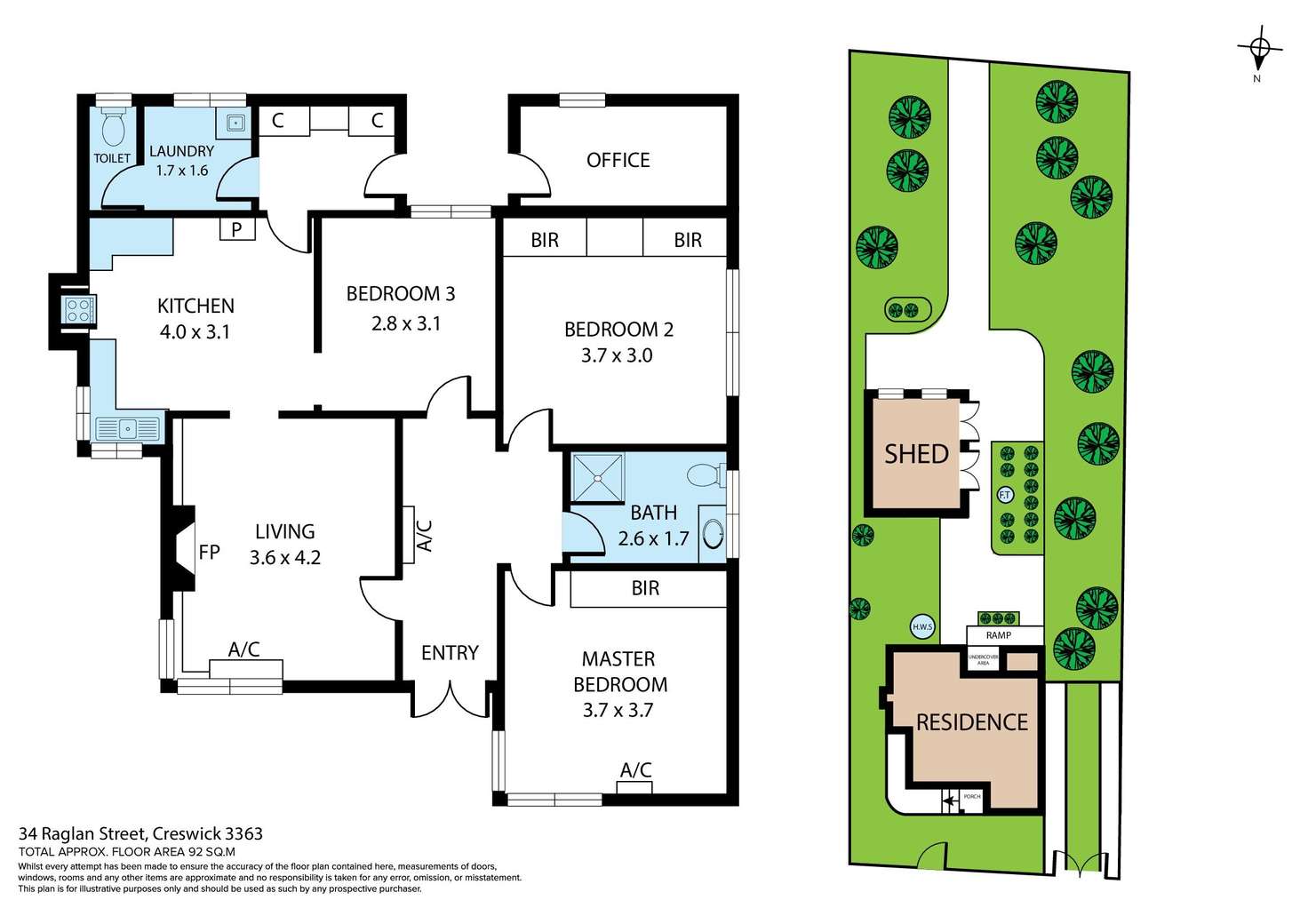 Floorplan of Homely house listing, 34 Raglan Street, Creswick VIC 3363
