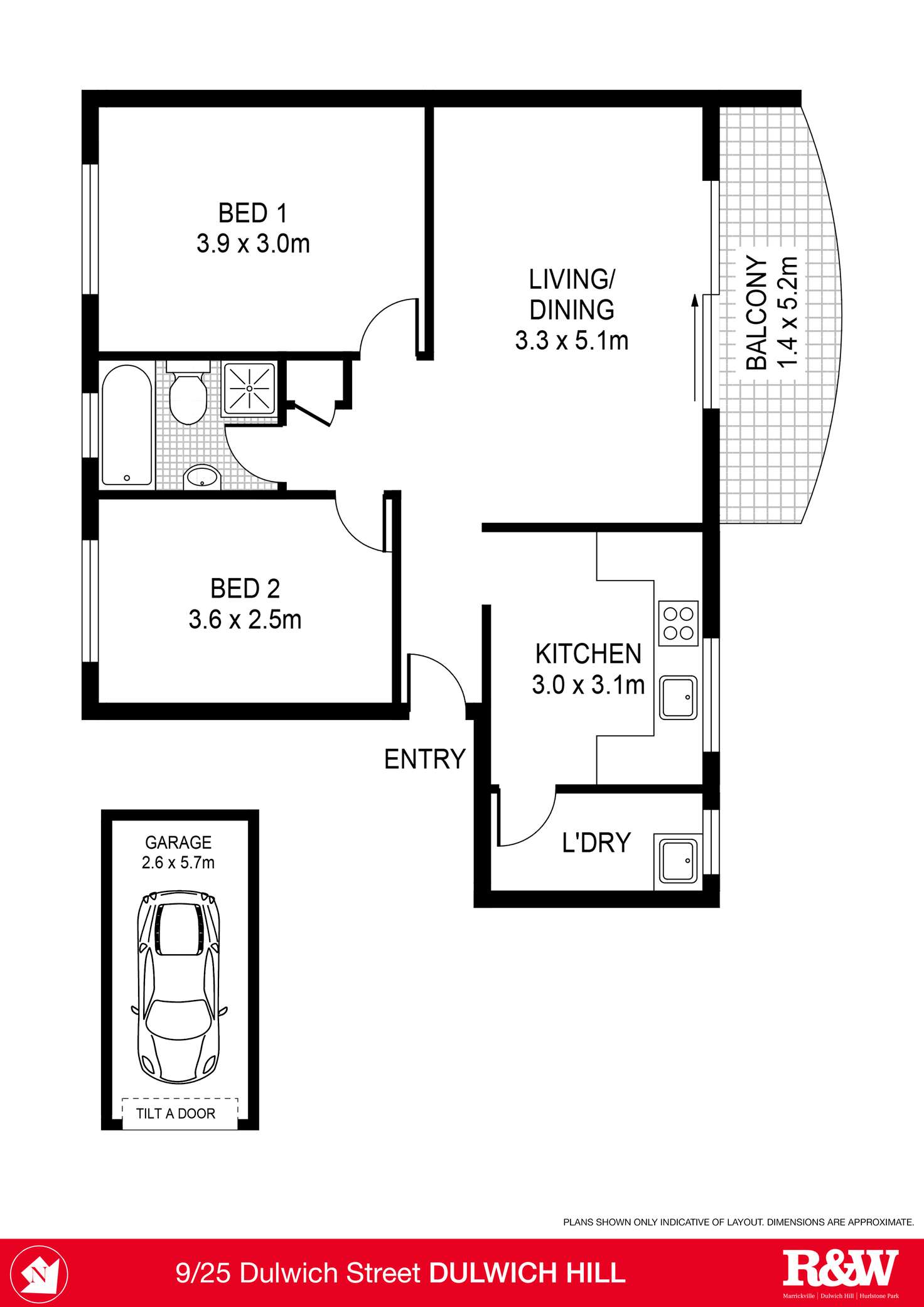 Floorplan of Homely apartment listing, 9/25 Dulwich Street, Dulwich Hill NSW 2203