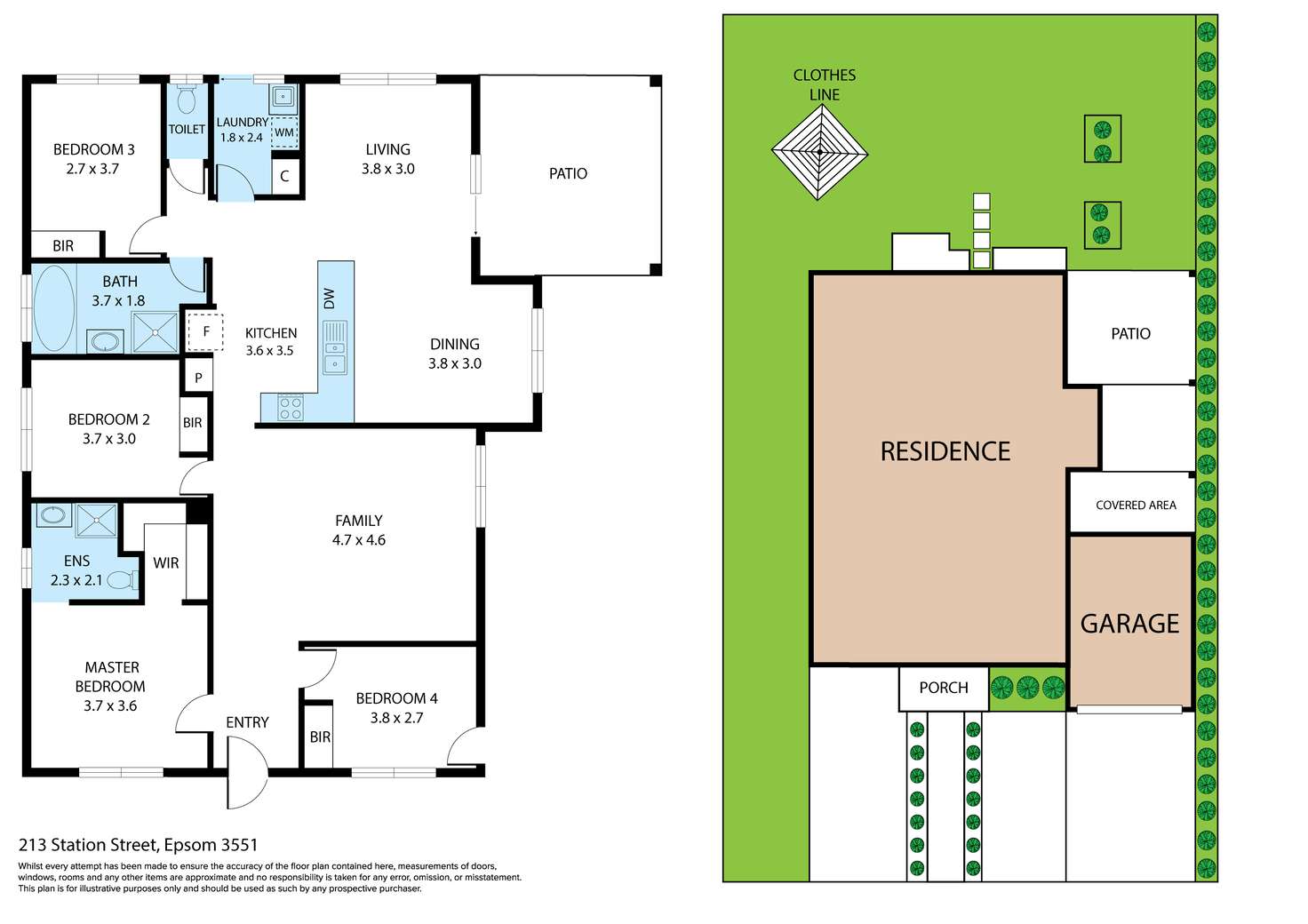 Floorplan of Homely house listing, 217 Station Street, Epsom VIC 3551