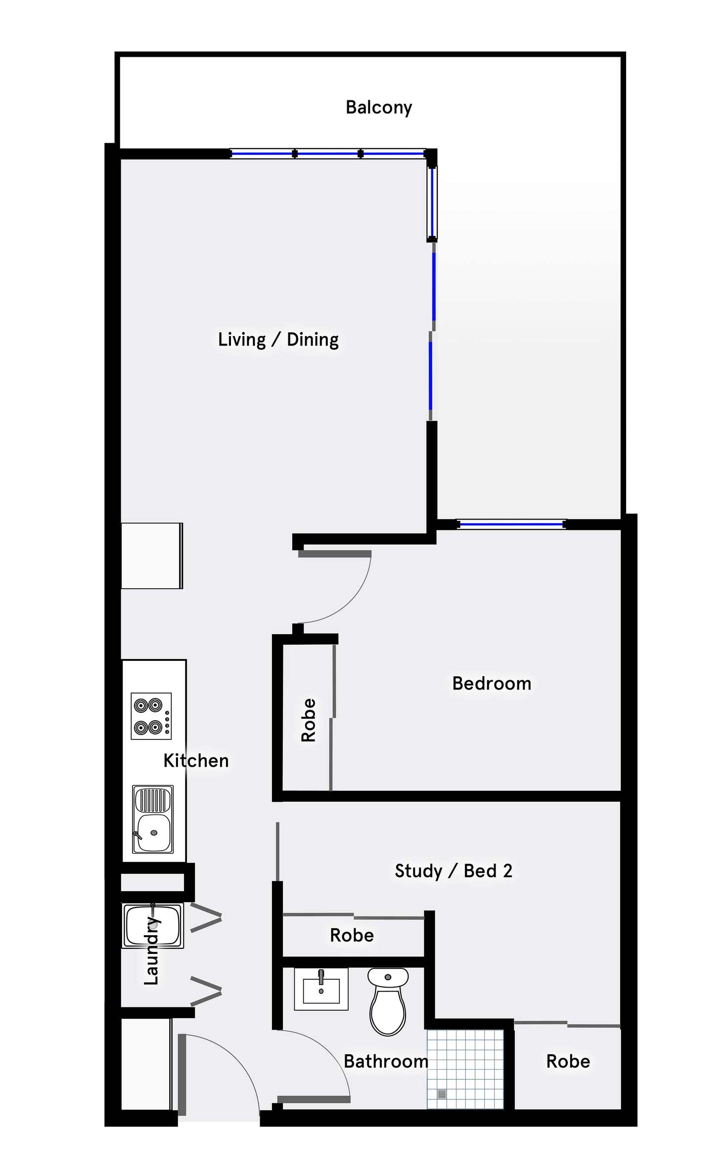 Floorplan of Homely apartment listing, 74/3 Nevertire Street, Lawson ACT 2617