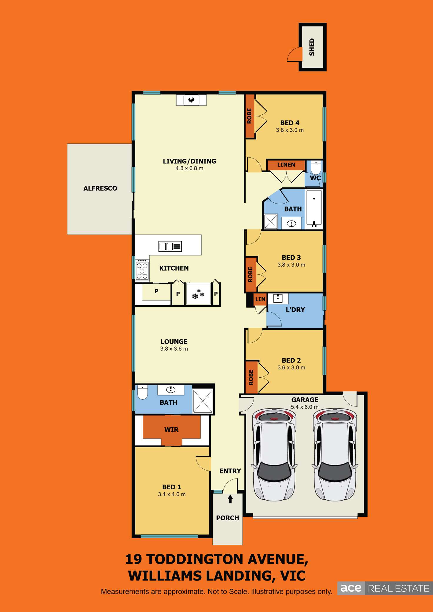 Floorplan of Homely house listing, 19 Toddington Avenue, Williams Landing VIC 3027