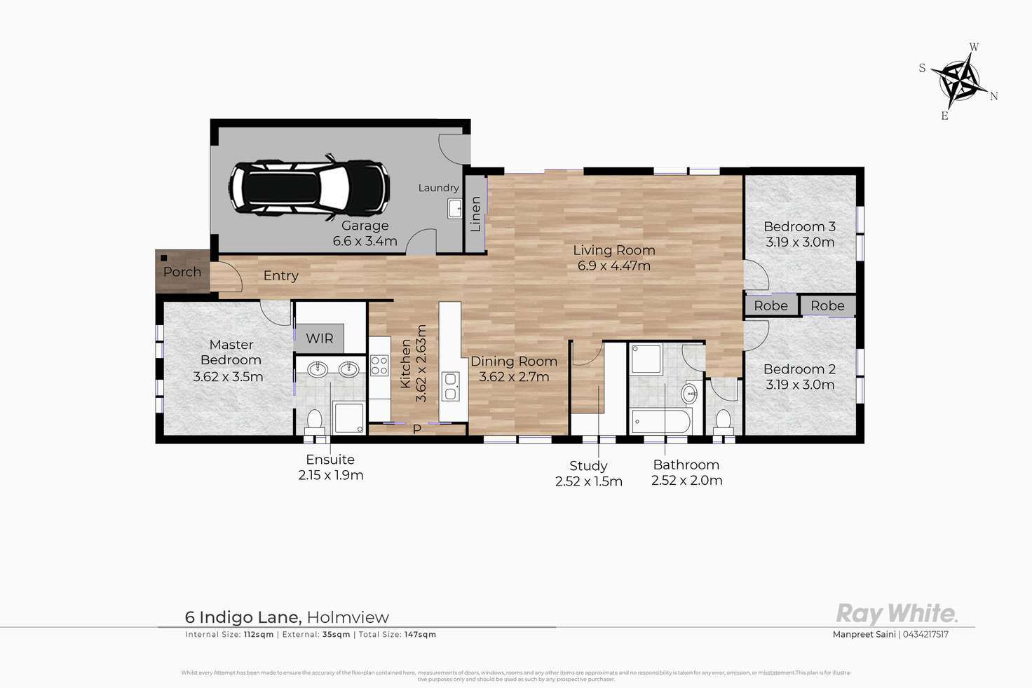 Floorplan of Homely house listing, 6 Indigo Lane, Holmview QLD 4207