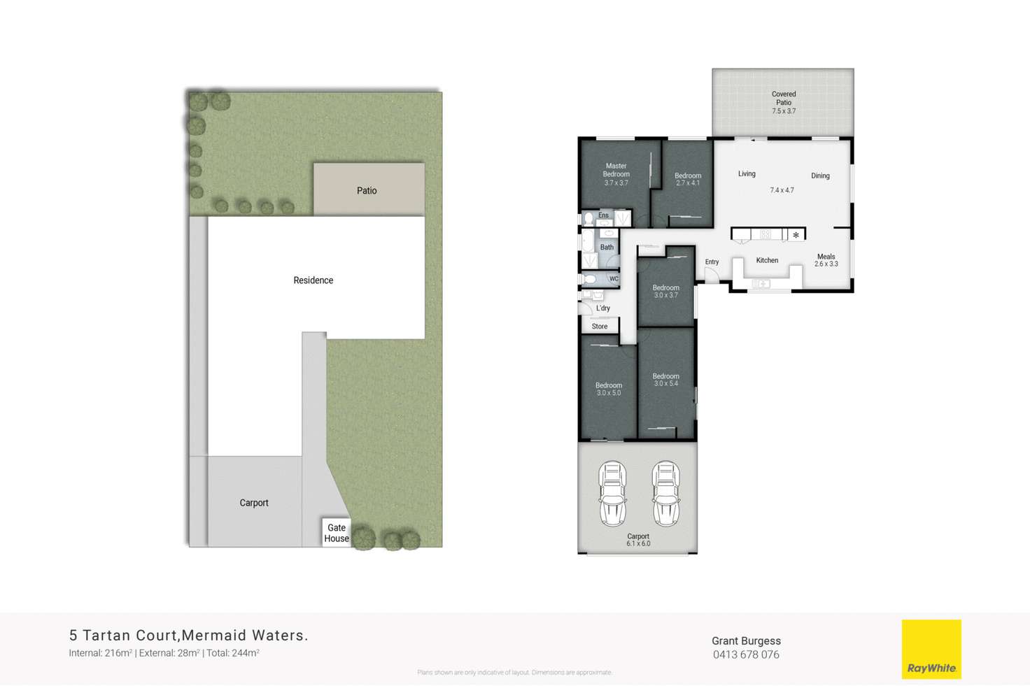 Floorplan of Homely house listing, 5 Tartan Court, Mermaid Waters QLD 4218