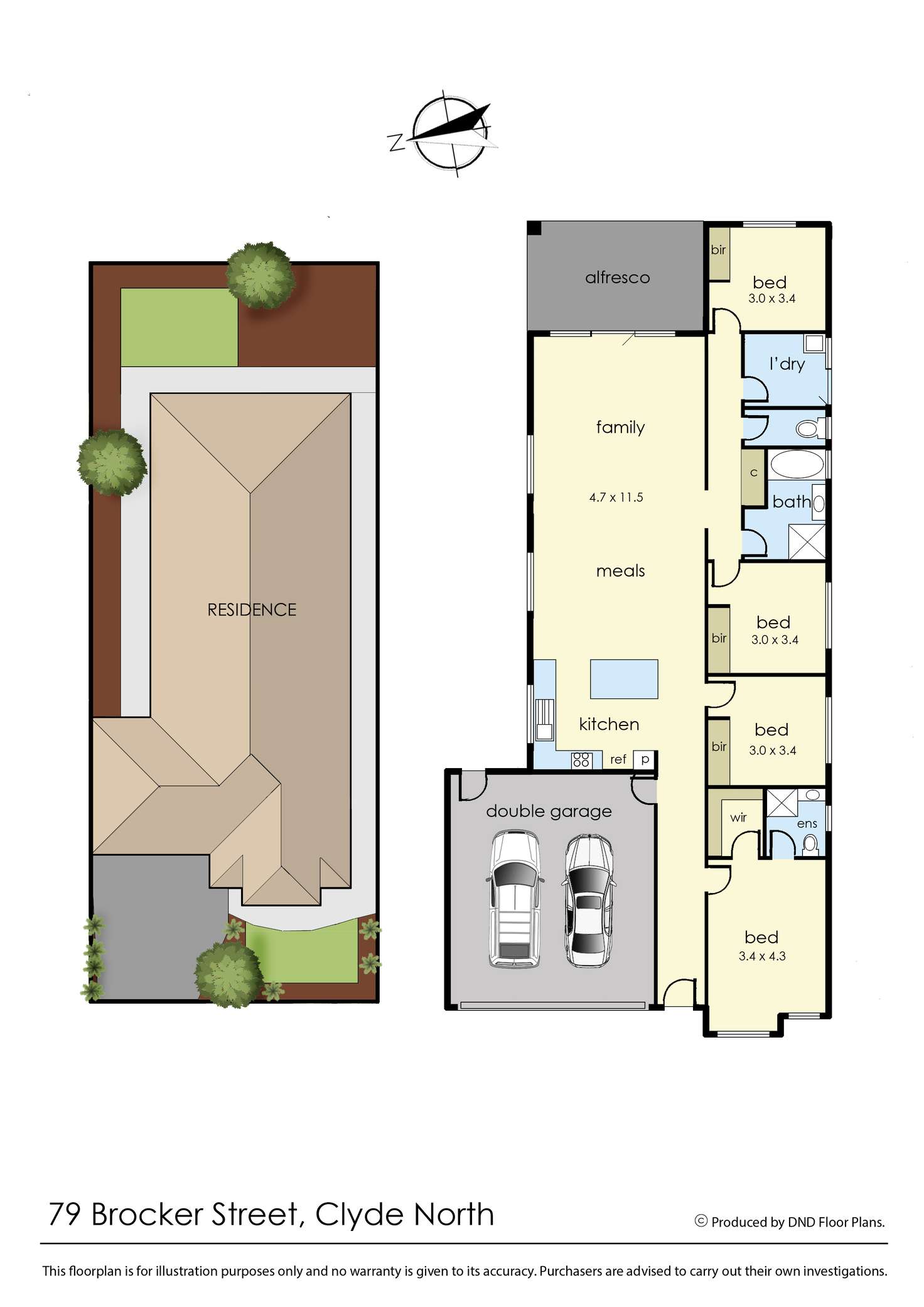 Floorplan of Homely house listing, 79 Brocker Street, Clyde North VIC 3978