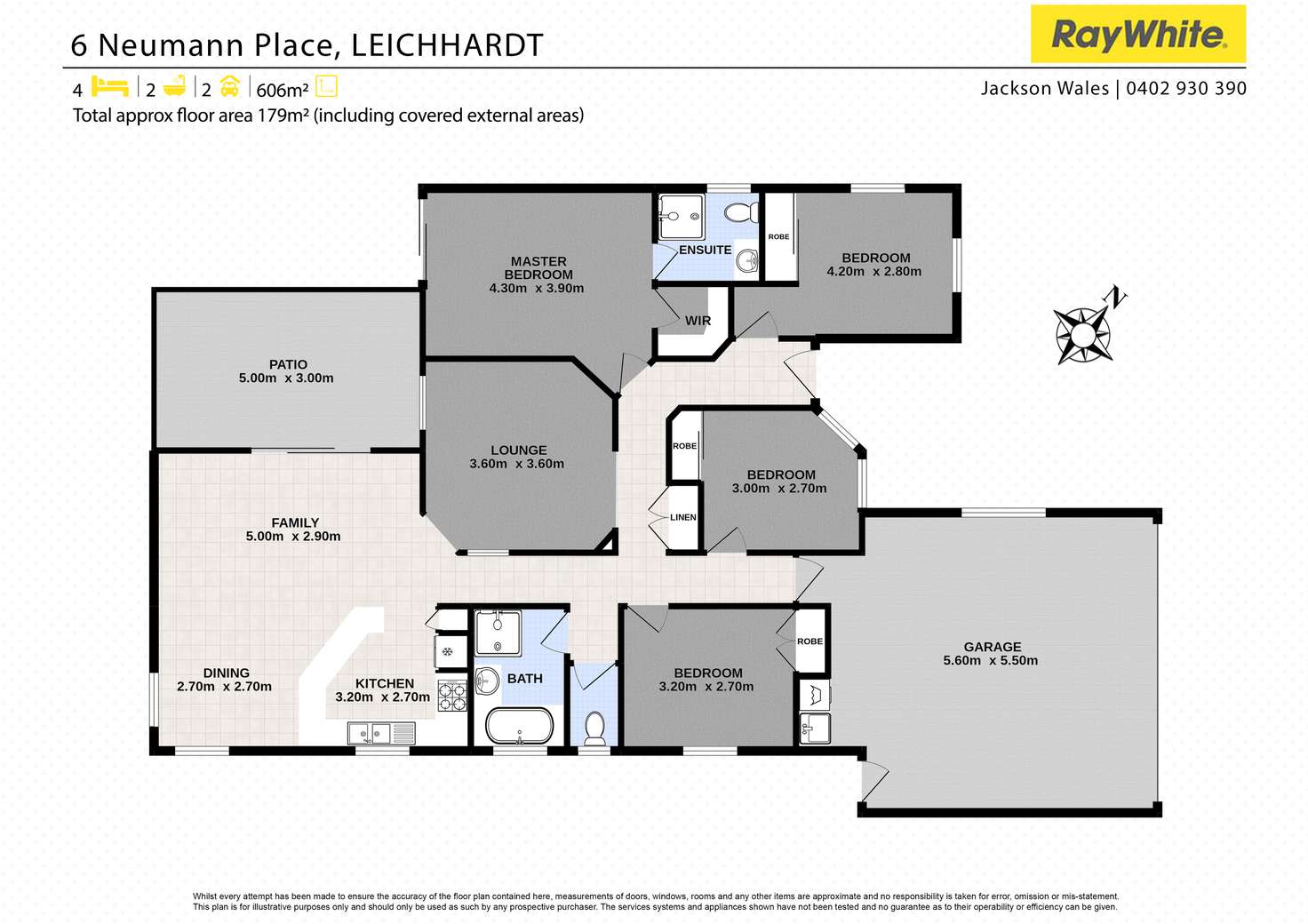 Floorplan of Homely house listing, 6 Neumann Place, Leichhardt QLD 4305