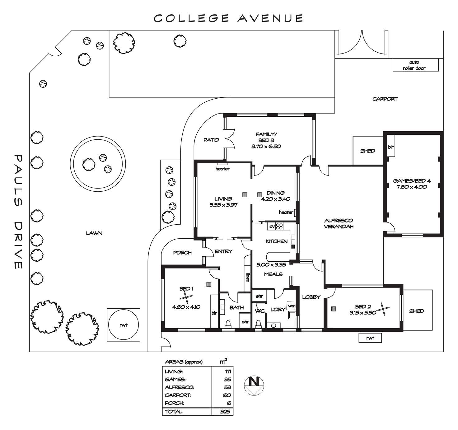 Floorplan of Homely house listing, 5 Pauls Drive, Valley View SA 5093