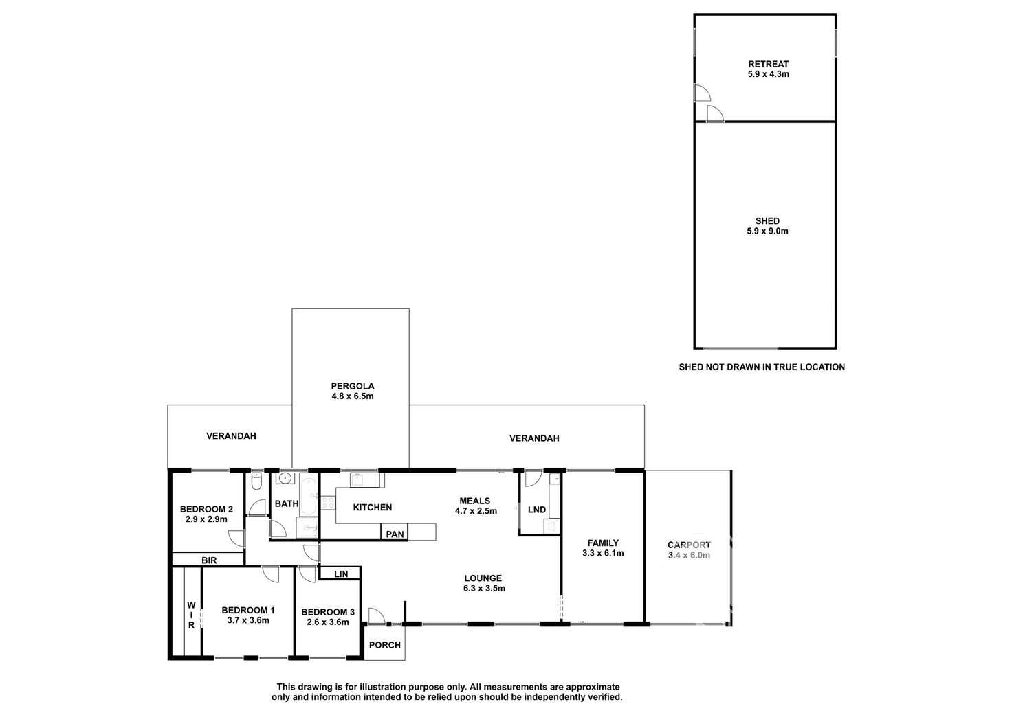 Floorplan of Homely house listing, 21 Hay Street, Bordertown SA 5268