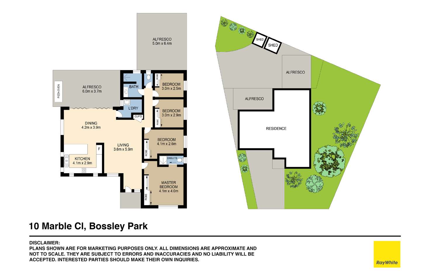 Floorplan of Homely house listing, 10 Marble Close, Bossley Park NSW 2176