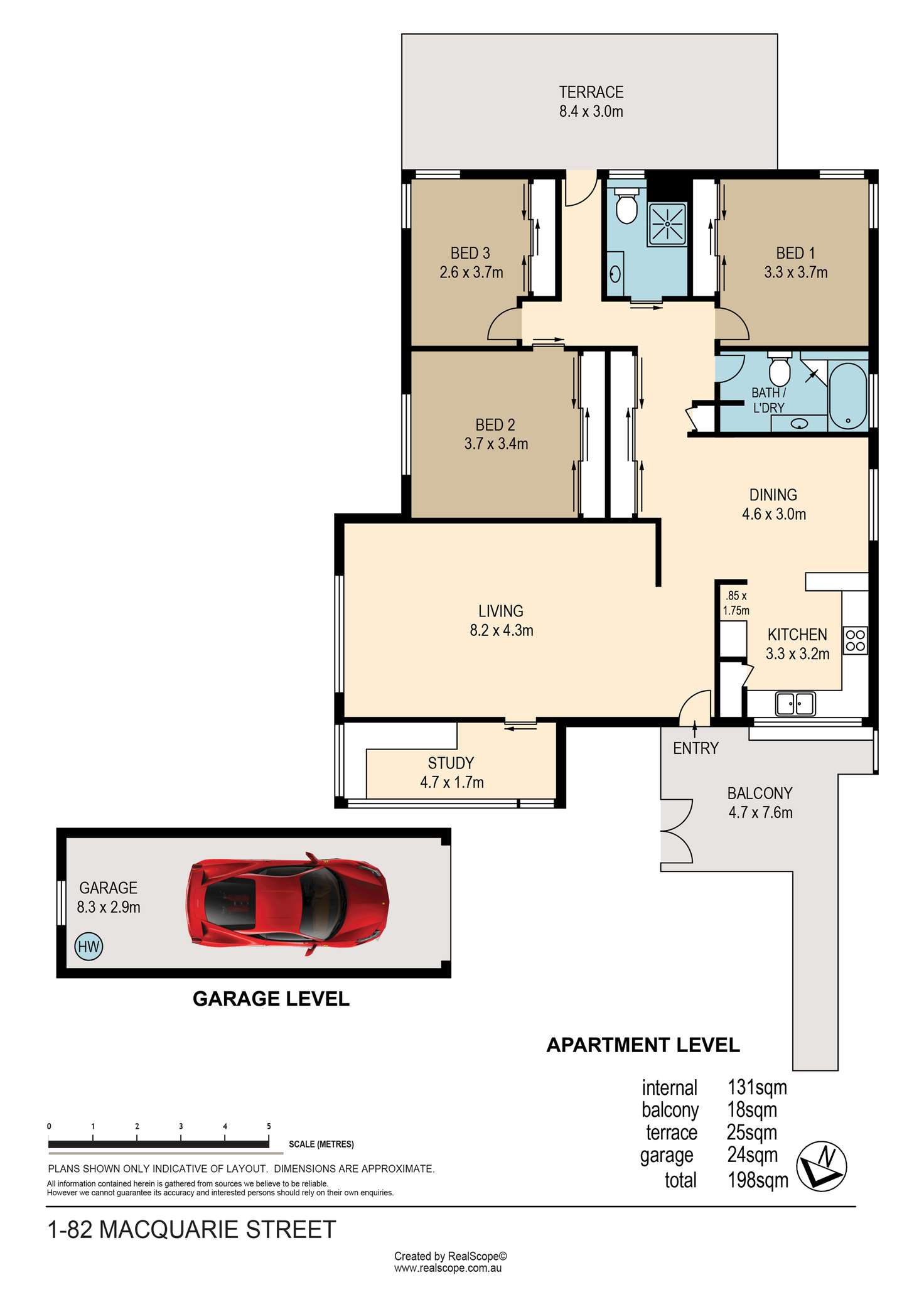 Floorplan of Homely apartment listing, 1/82 Macquarie Street, St Lucia QLD 4067