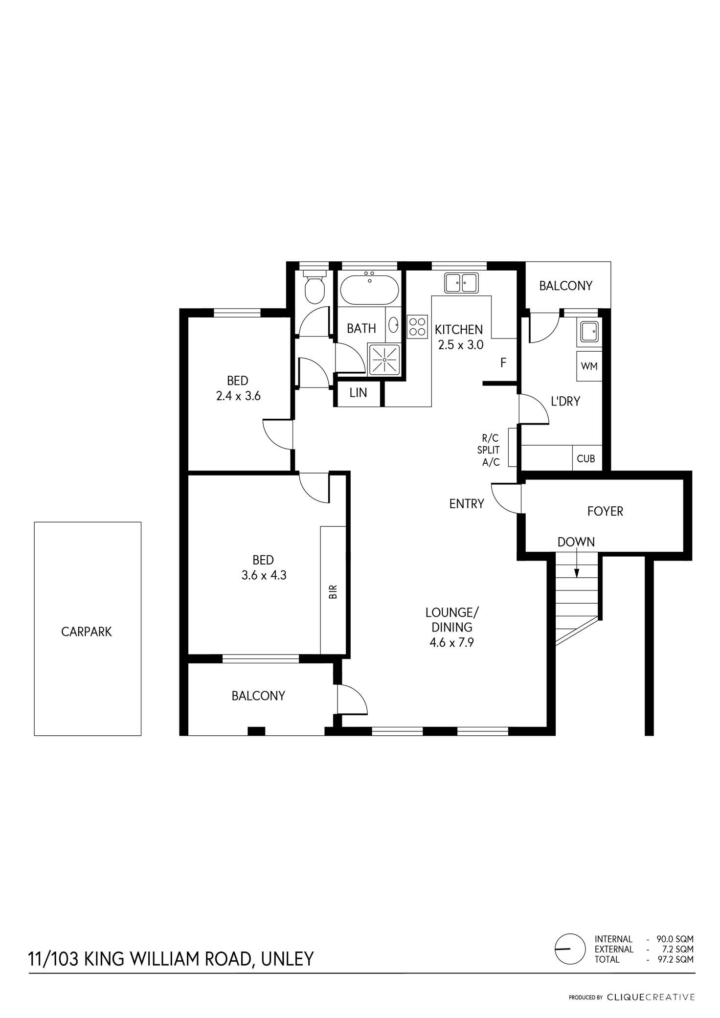 Floorplan of Homely unit listing, 11/103 King William Road, Unley SA 5061