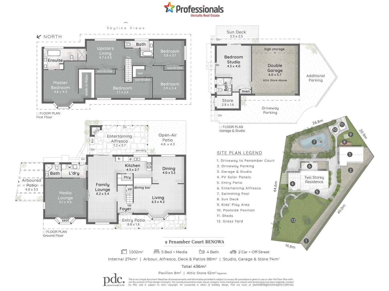 Floorplan of Homely house listing, 9 Penamber Court, Benowa QLD 4217