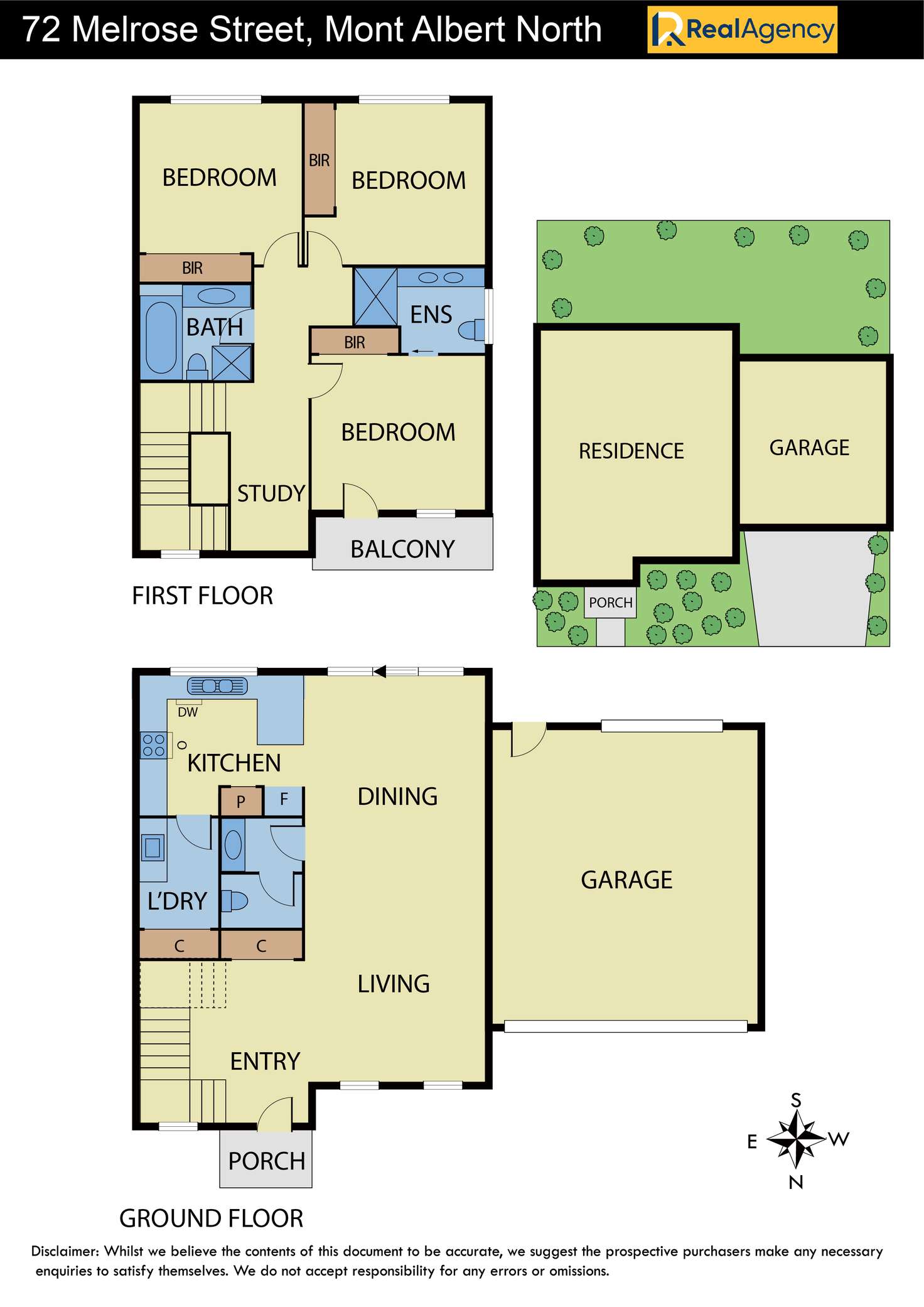 Floorplan of Homely townhouse listing, 72 Melrose Street, Mont Albert North VIC 3129