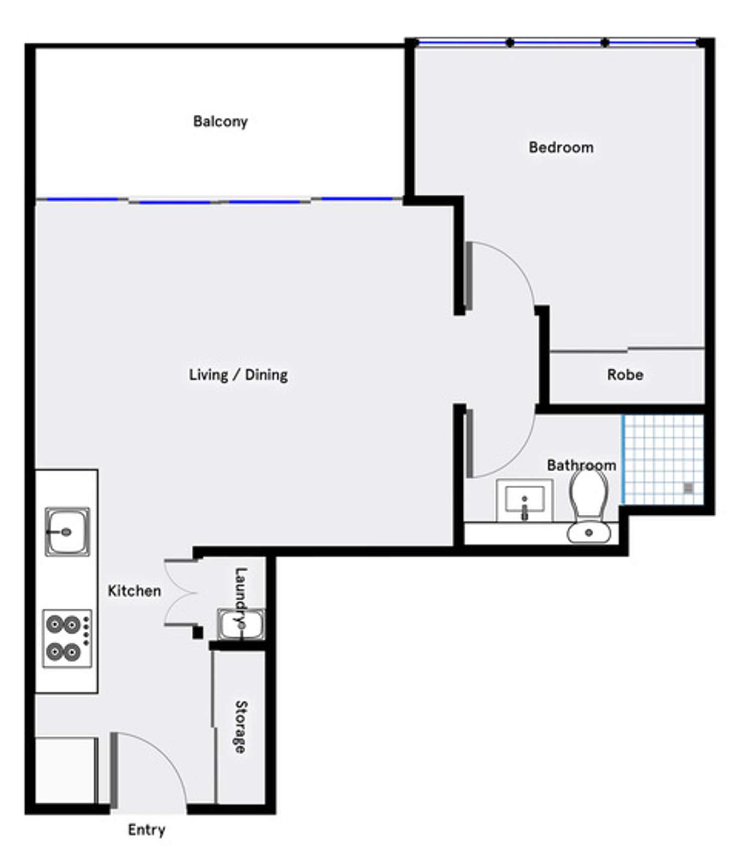 Floorplan of Homely apartment listing, 1206/4 Grazier Lane, Belconnen ACT 2617