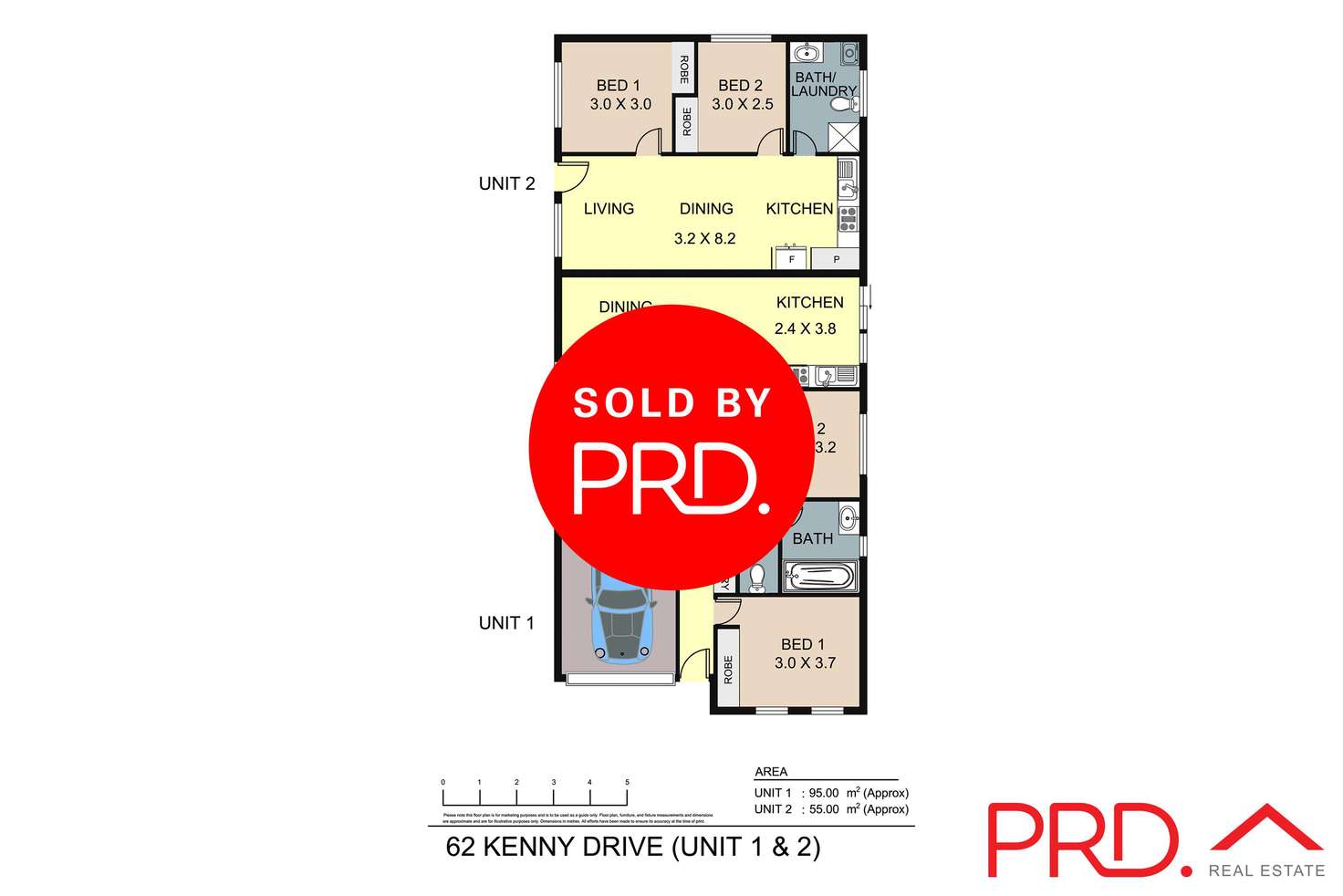 Floorplan of Homely house listing, 1-2/62 Kenny Drive, Tamworth NSW 2340