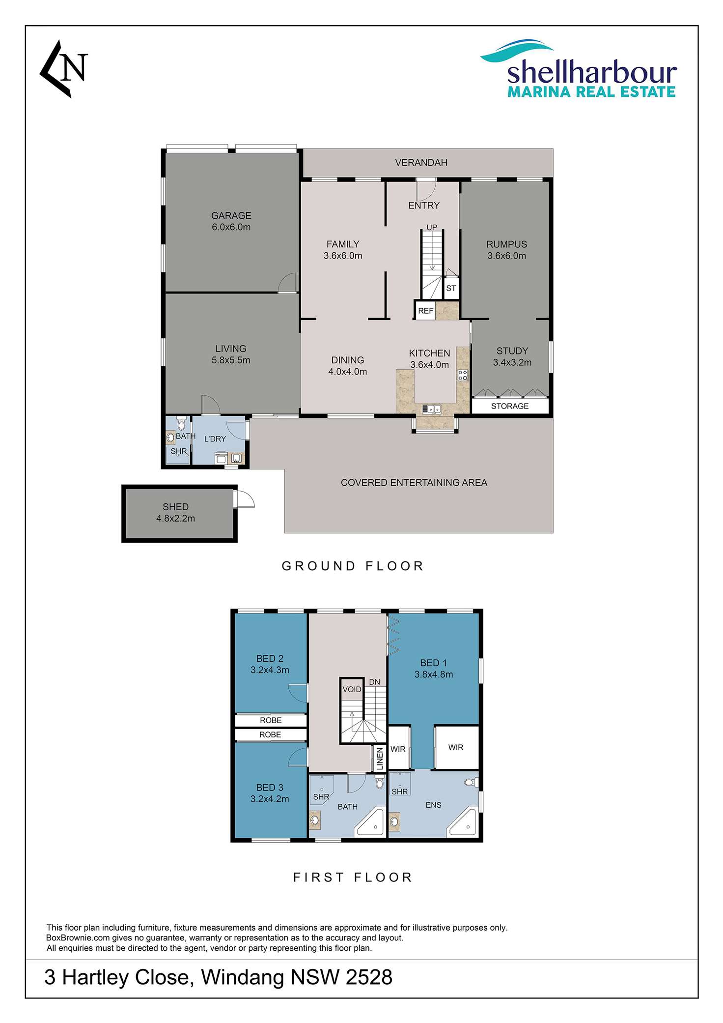 Floorplan of Homely house listing, 3 Hartley Close, Windang NSW 2528