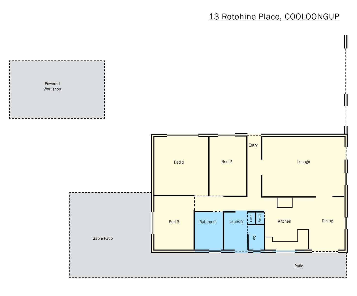 Floorplan of Homely house listing, 13 Rotohine Place, Cooloongup WA 6168