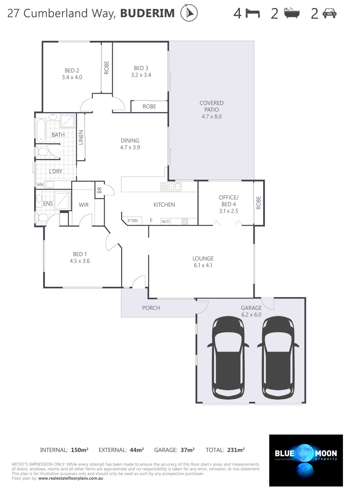 Floorplan of Homely house listing, 27 Cumberland Way, Buderim QLD 4556