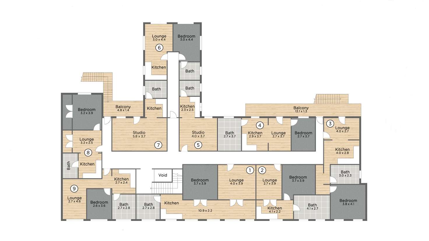 Floorplan of Homely studio listing, 7/13 Wharf Street, Murwillumbah NSW 2484