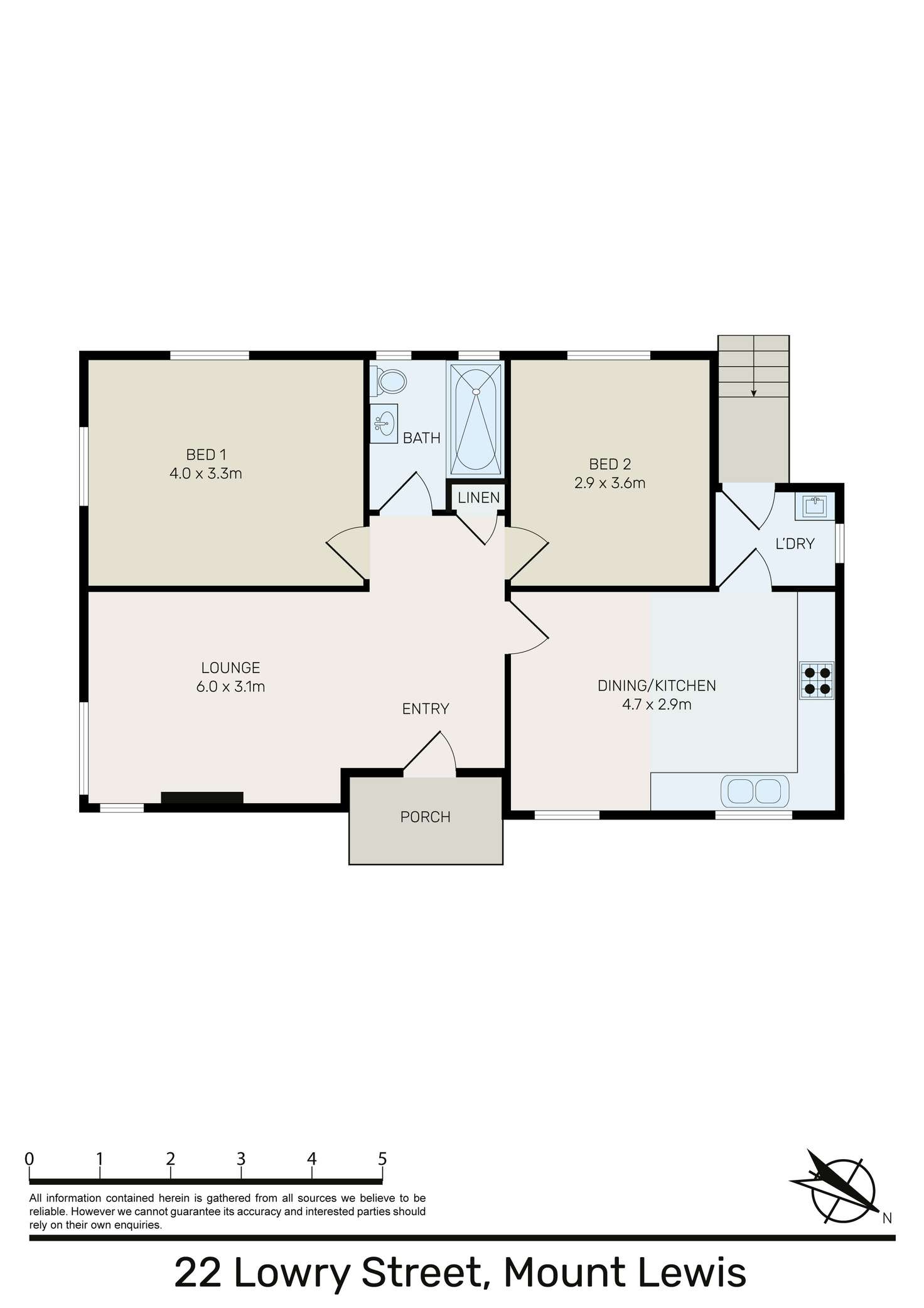 Floorplan of Homely house listing, 22 Lowry Street, Mount Lewis NSW 2190