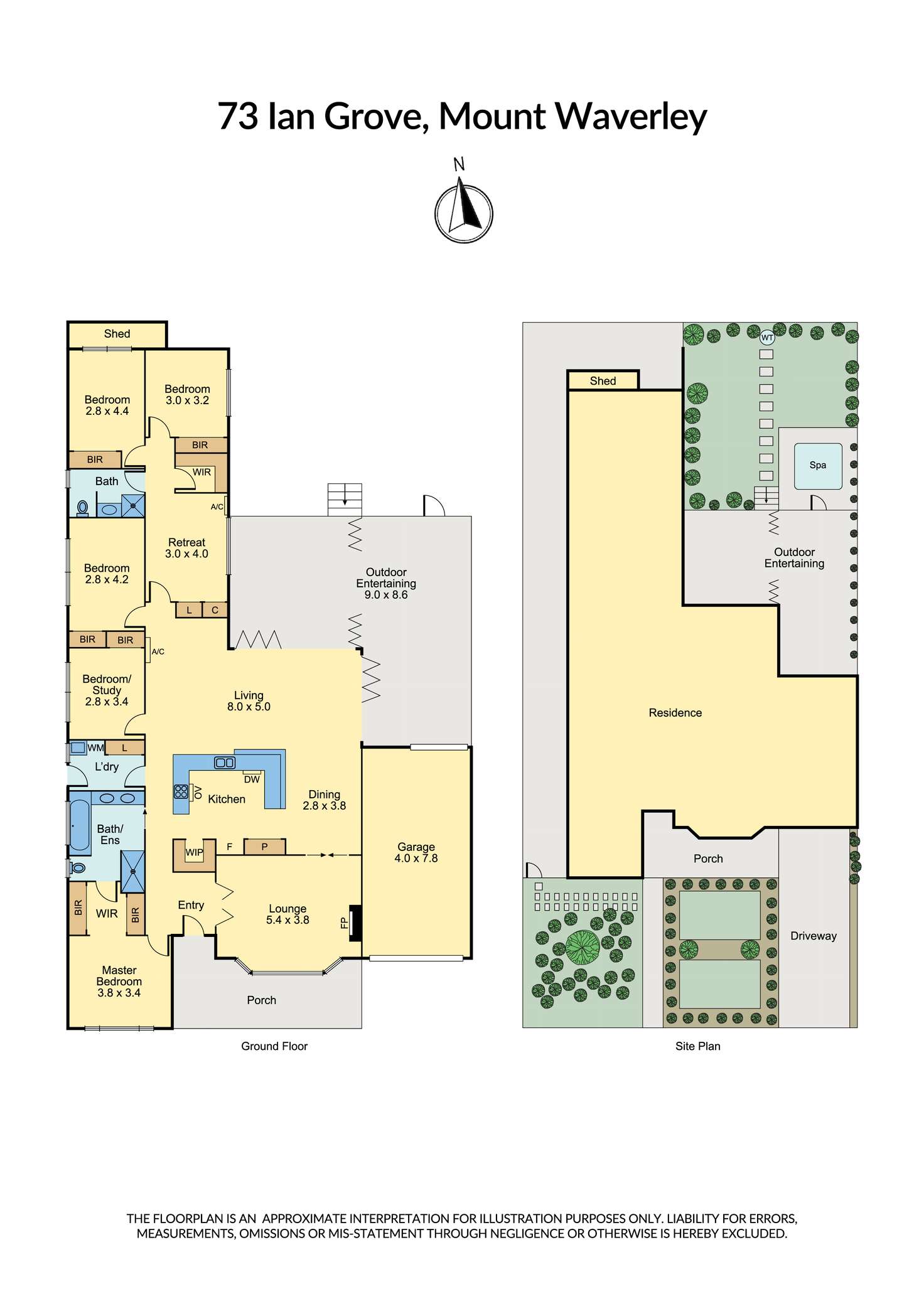 Floorplan of Homely house listing, 73 Ian Grove, Mount Waverley VIC 3149