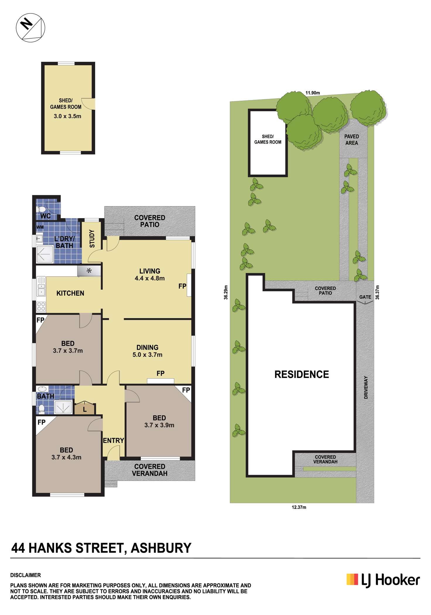 Floorplan of Homely house listing, 44 Hanks Street, Ashbury NSW 2193