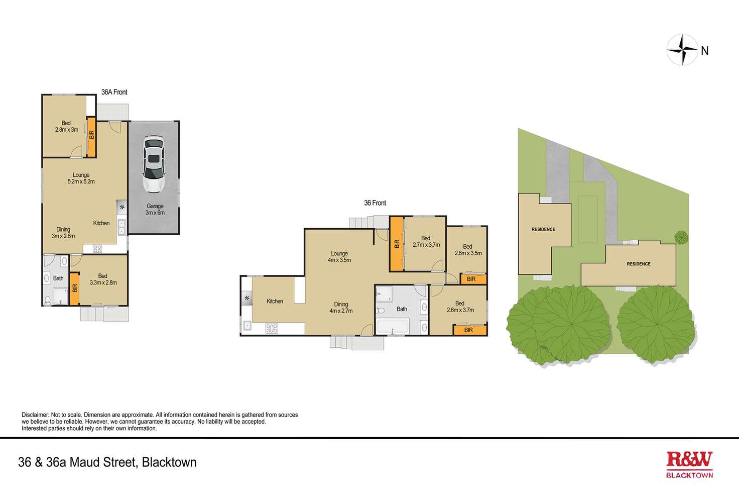 Floorplan of Homely house listing, 36 & 36A Maud Street, Blacktown NSW 2148