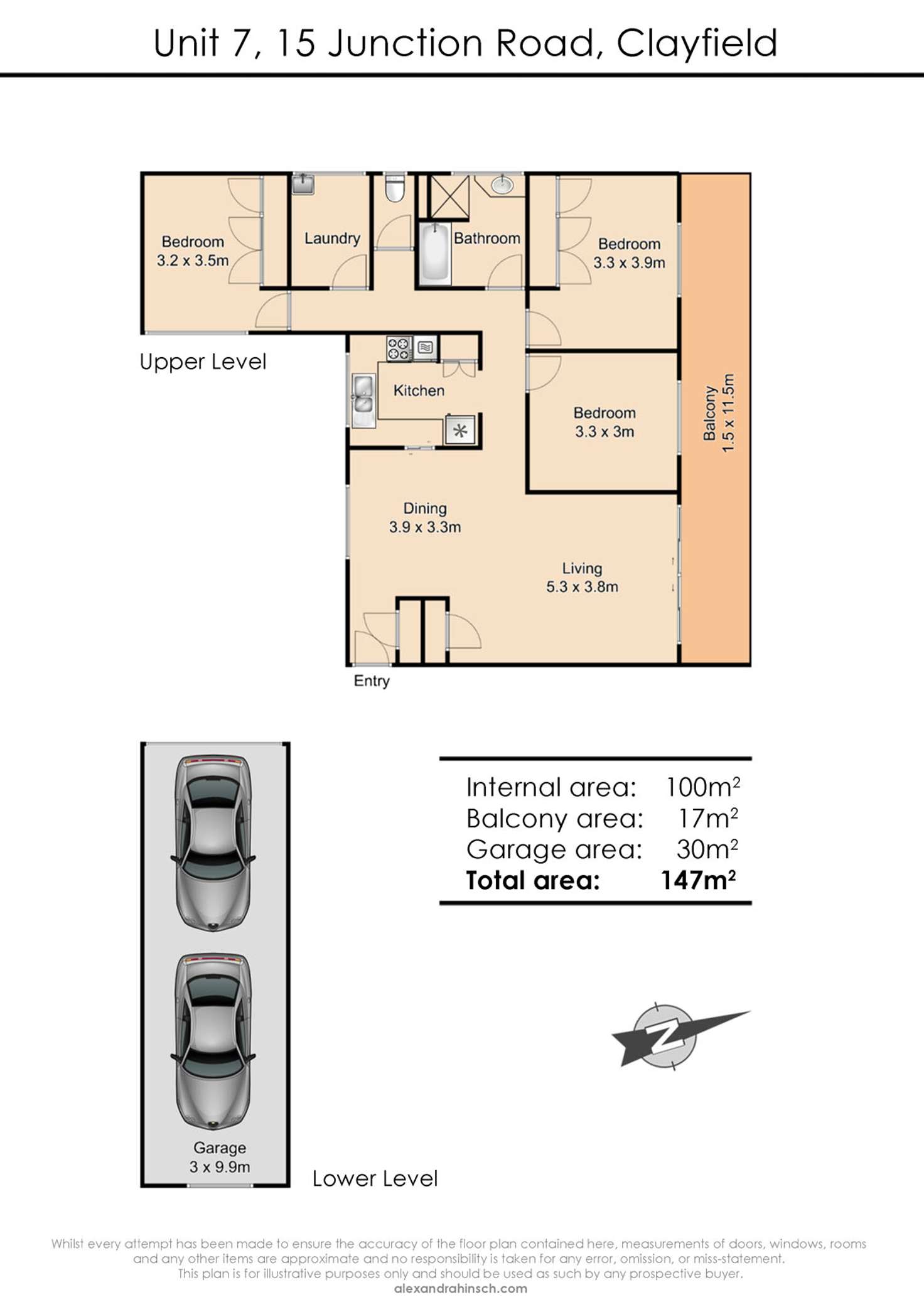 Floorplan of Homely unit listing, 7/15 Junction Road, Clayfield QLD 4011