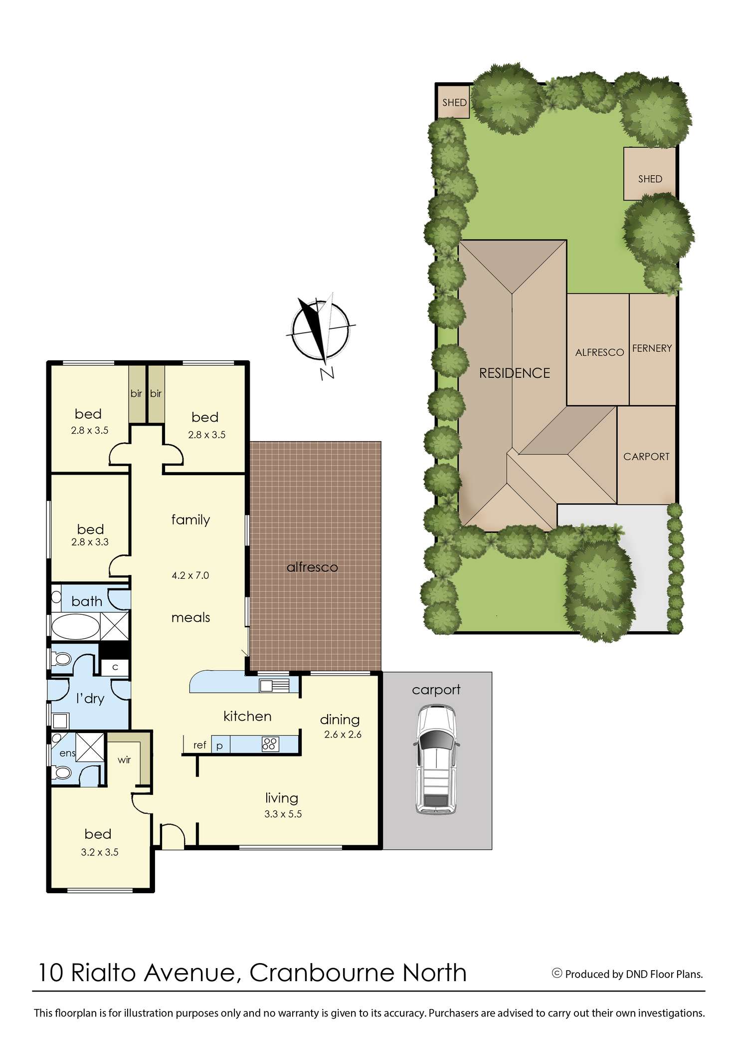 Floorplan of Homely house listing, 10 Rialto Avenue, Cranbourne North VIC 3977