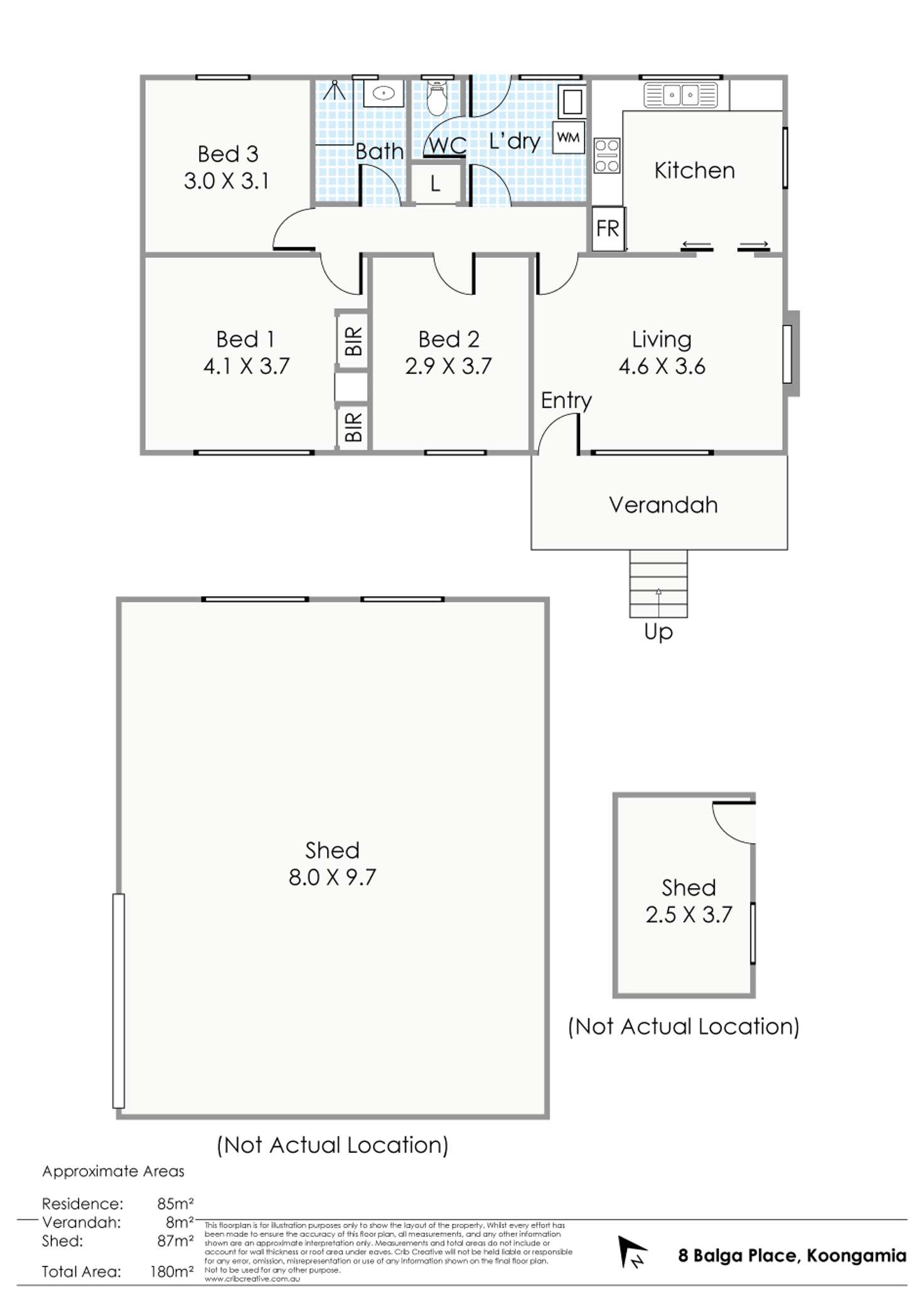 Floorplan of Homely house listing, 8 Balga Place, Koongamia WA 6056