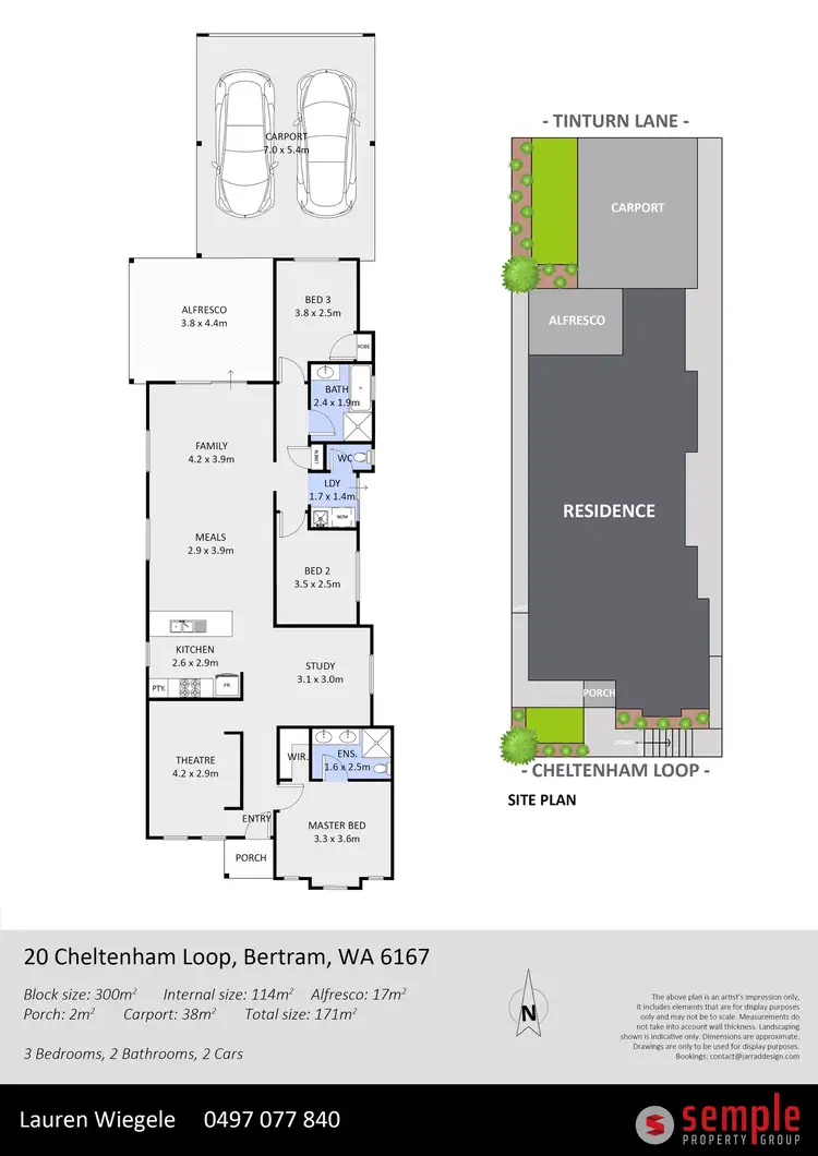 Floorplan of Homely house listing, 20 Cheltenham Loop, Bertram WA 6167