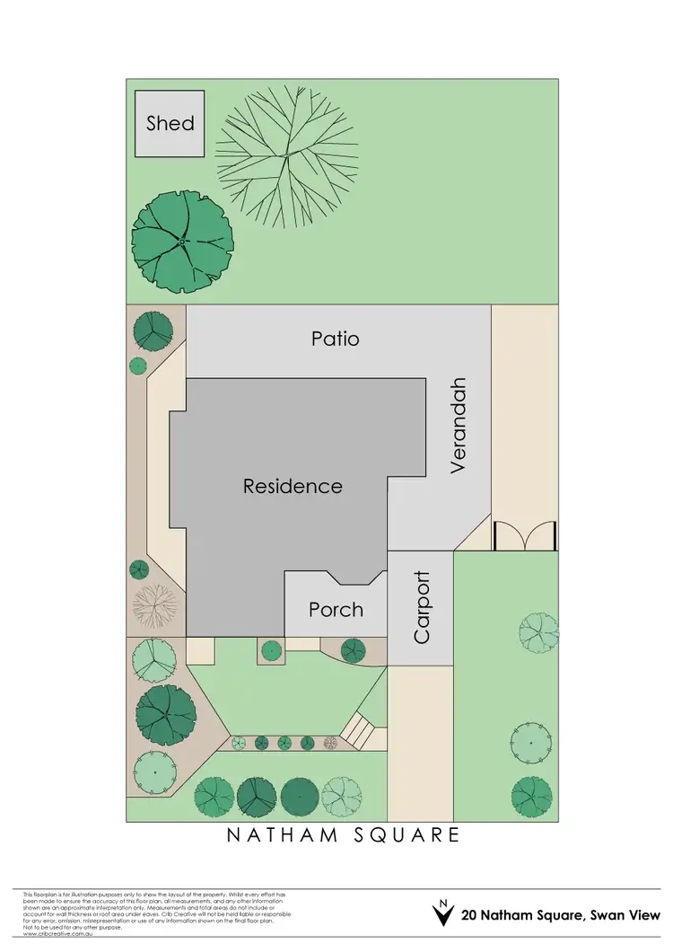 Floorplan of Homely house listing, 20 Natham Square, Swan View WA 6056