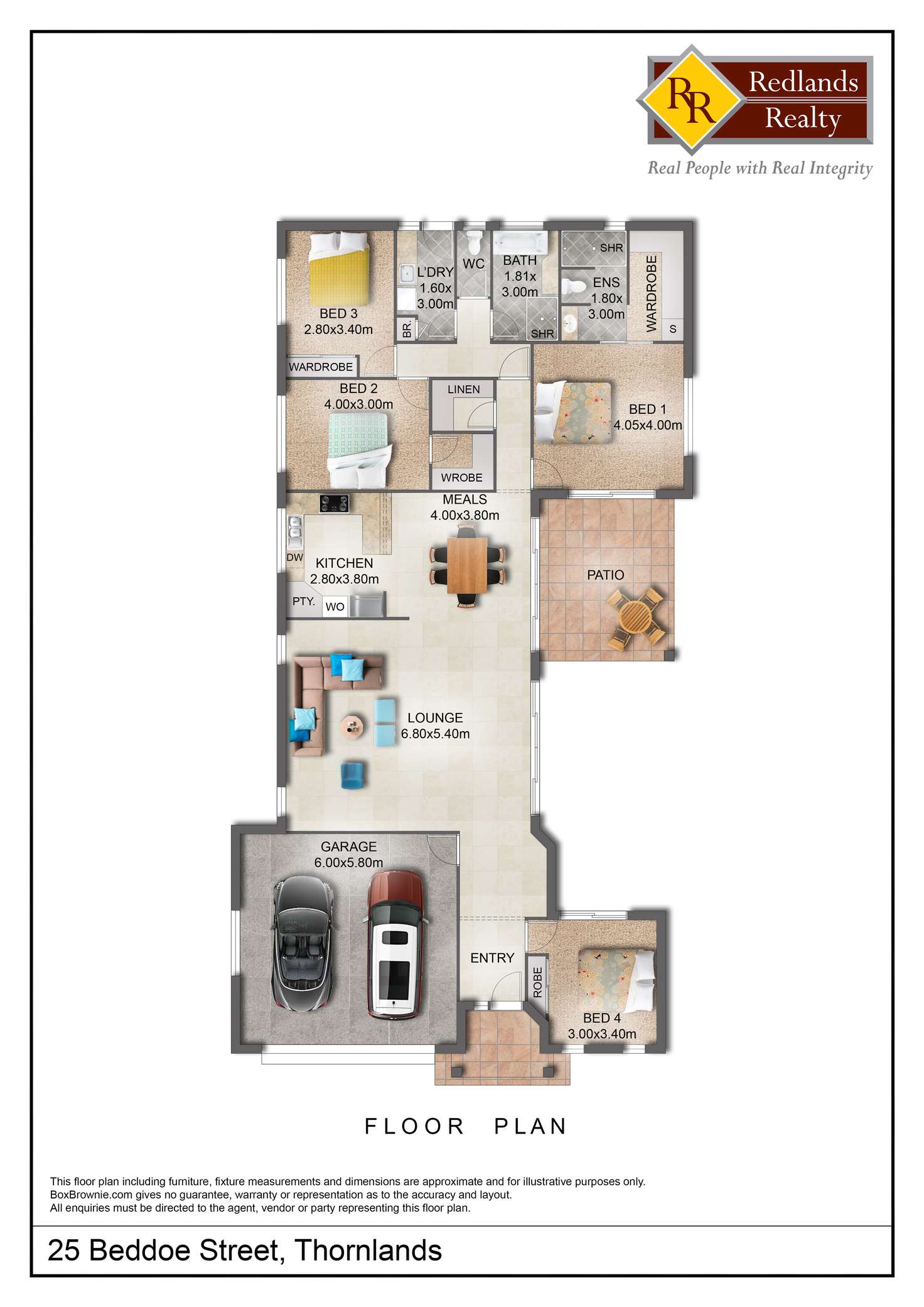 Floorplan of Homely house listing, 25 Beddoe Street, Thornlands QLD 4164