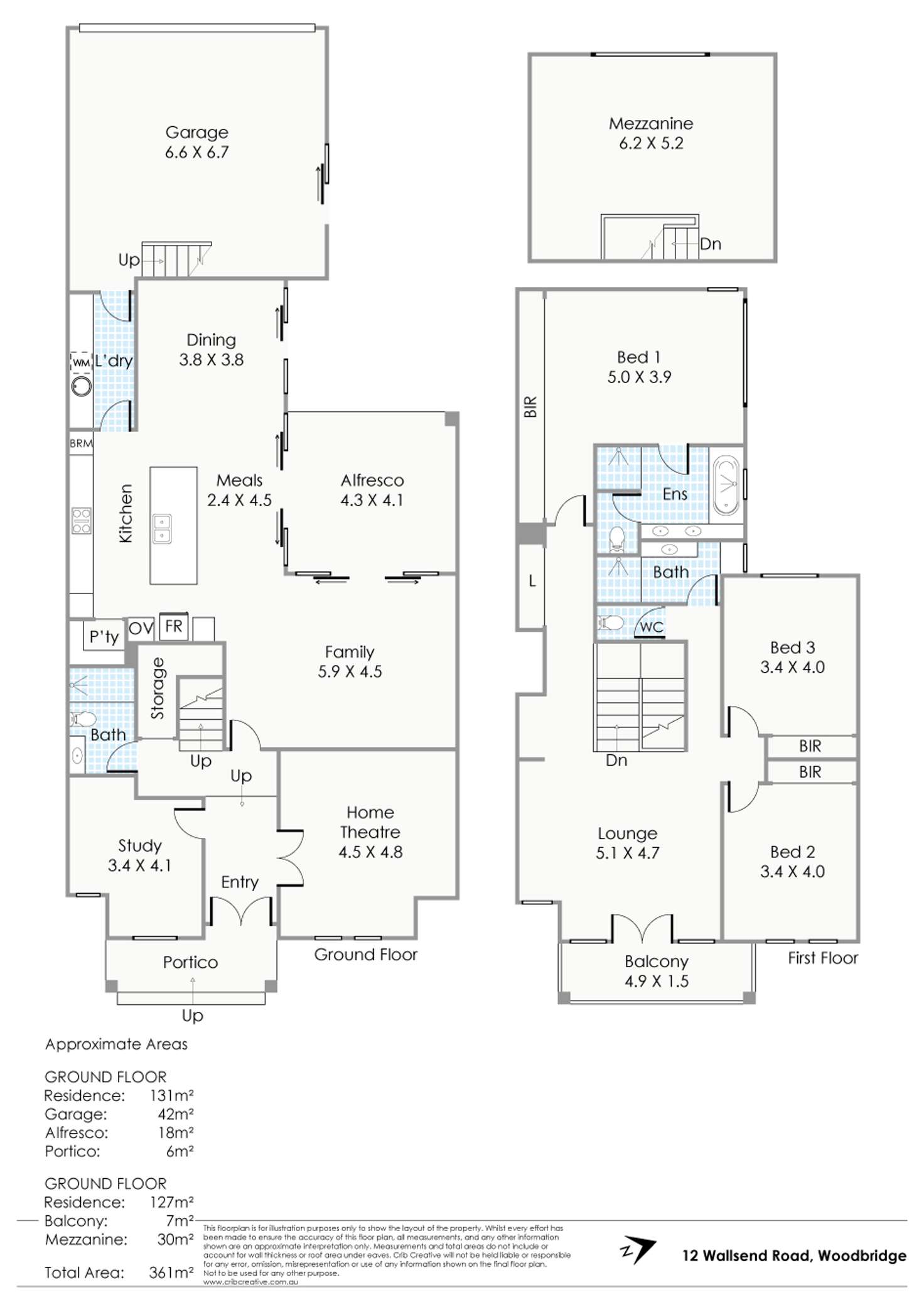 Floorplan of Homely house listing, 12 Wallsend Road, Woodbridge WA 6056