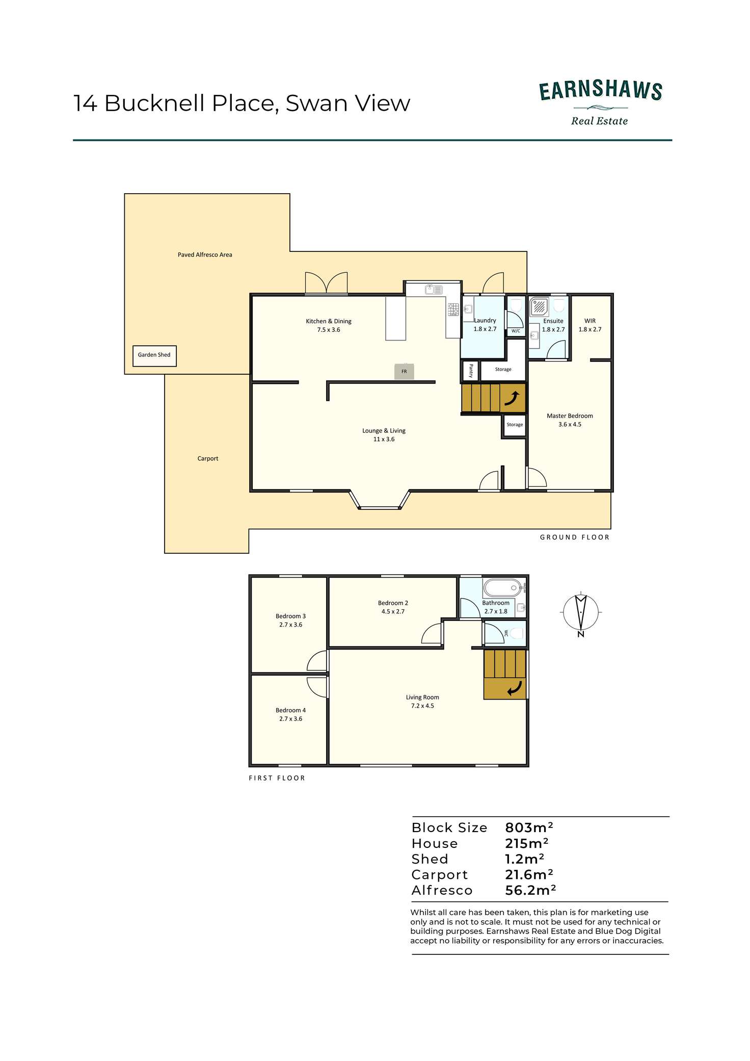 Floorplan of Homely house listing, 14 Bucknell Place, Swan View WA 6056