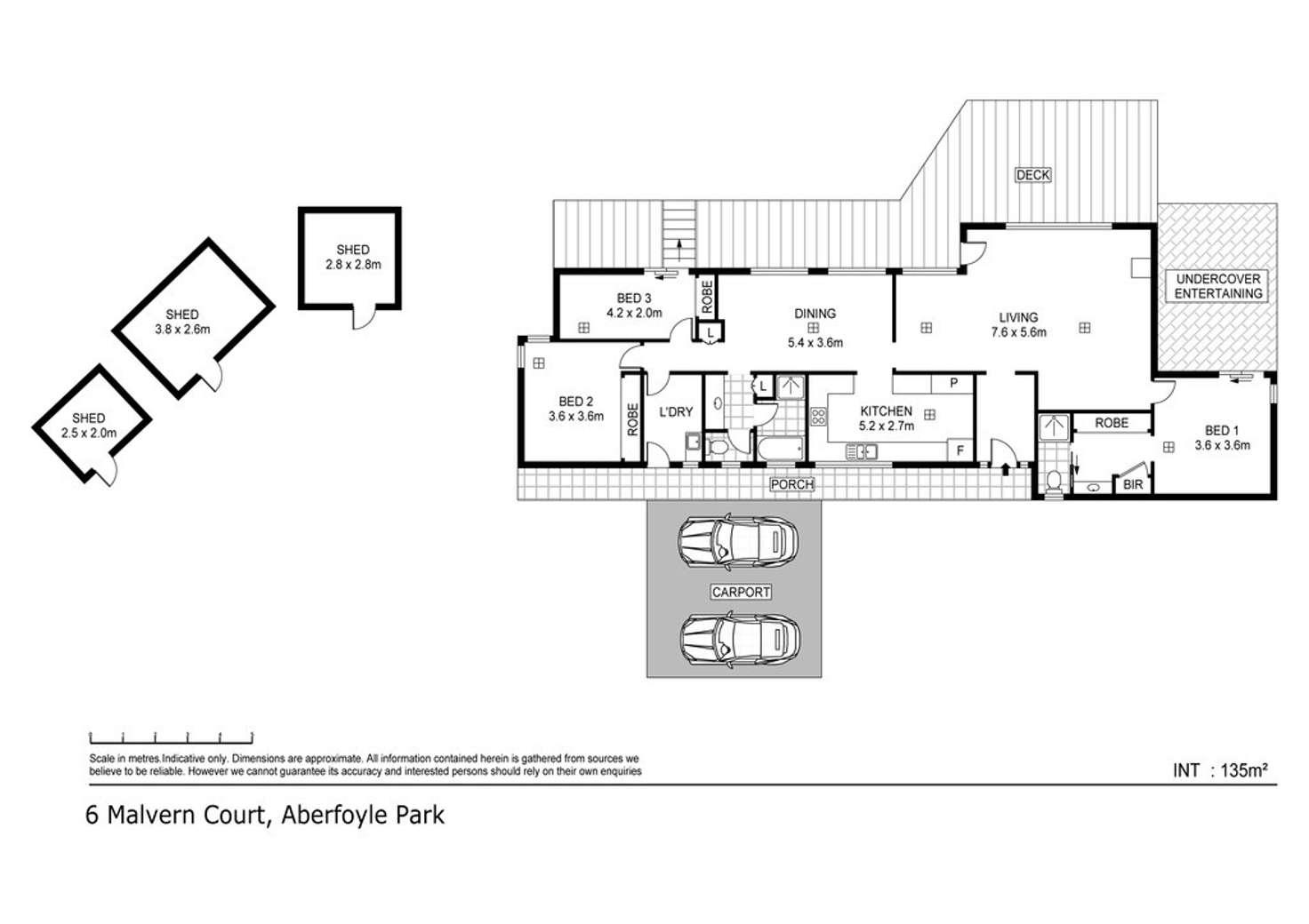 Floorplan of Homely house listing, 6 Malvern Court, Aberfoyle Park SA 5159