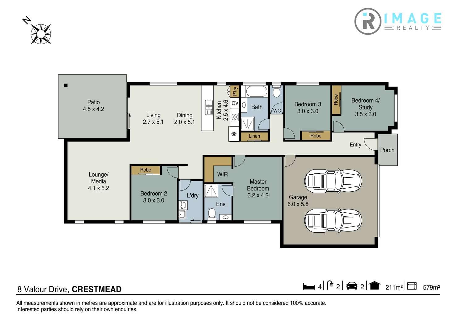 Floorplan of Homely house listing, 8 Valour Drive, Crestmead QLD 4132