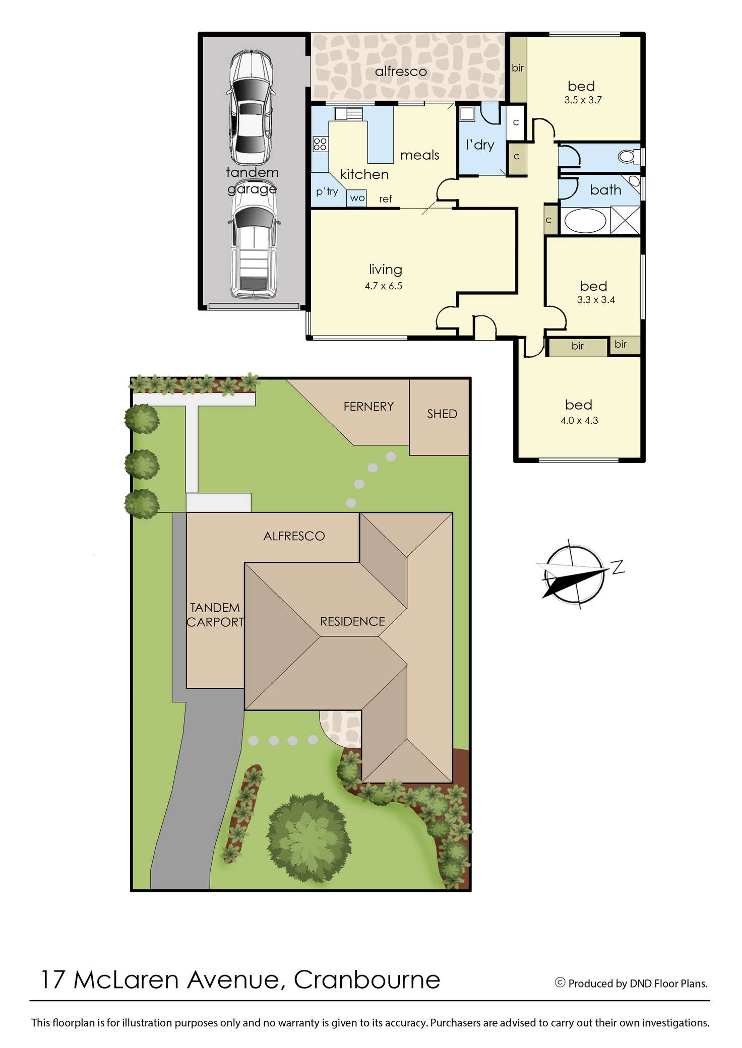 Floorplan of Homely house listing, 17 McLaren Avenue, Cranbourne VIC 3977