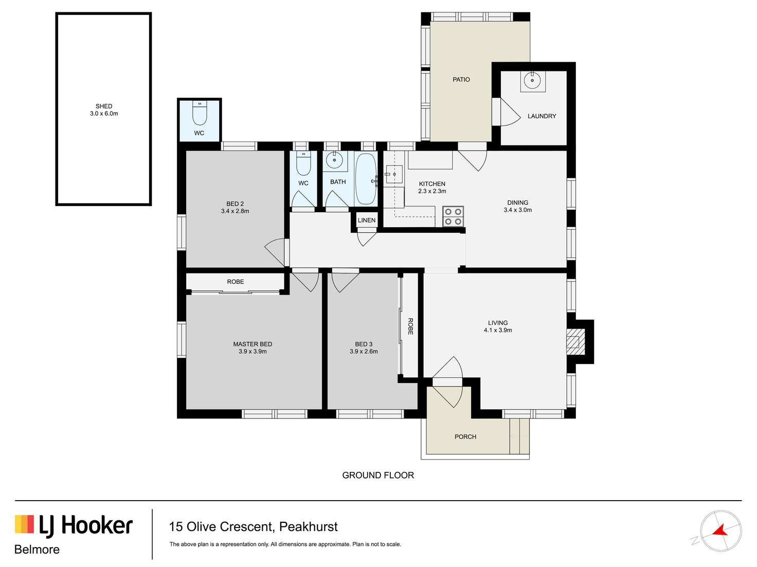 Floorplan of Homely house listing, 15 Olive Crescent, Peakhurst NSW 2210