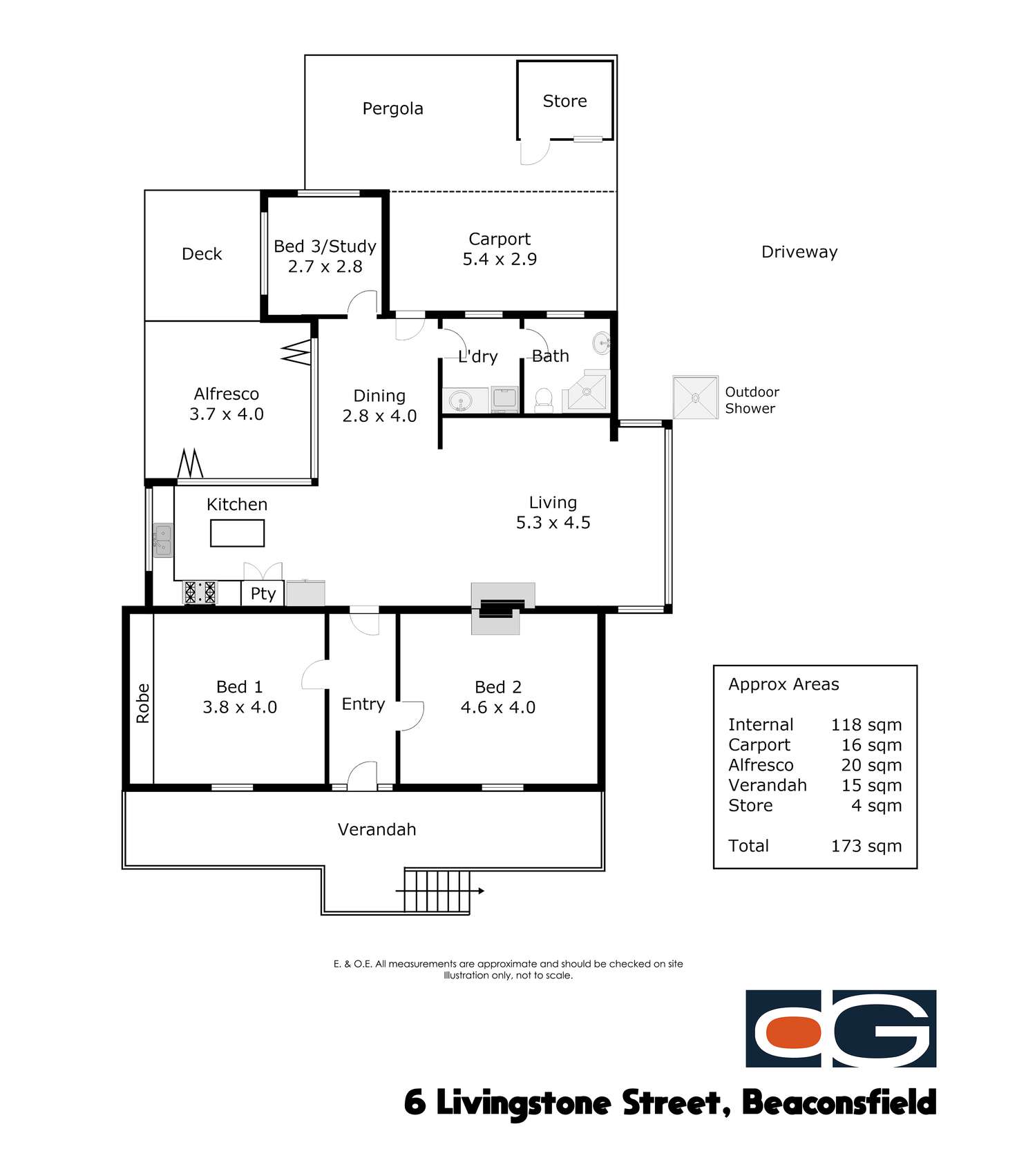 Floorplan of Homely house listing, 6 Livingstone Street, Beaconsfield WA 6162