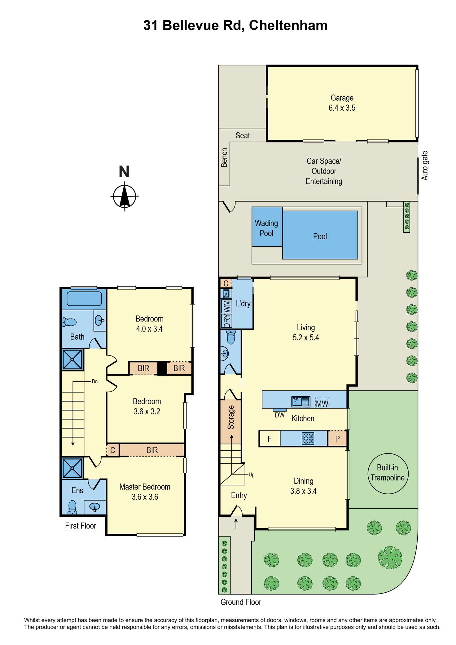 Floorplan of Homely townhouse listing, 31 Bellevue Road, Cheltenham VIC 3192