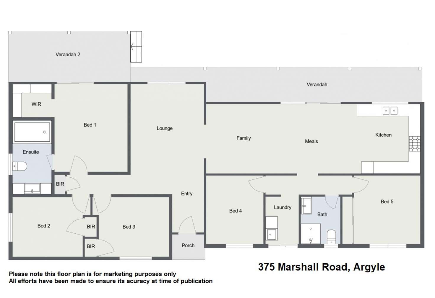 Floorplan of Homely house listing, 375 Marshall Road, Argyle WA 6239
